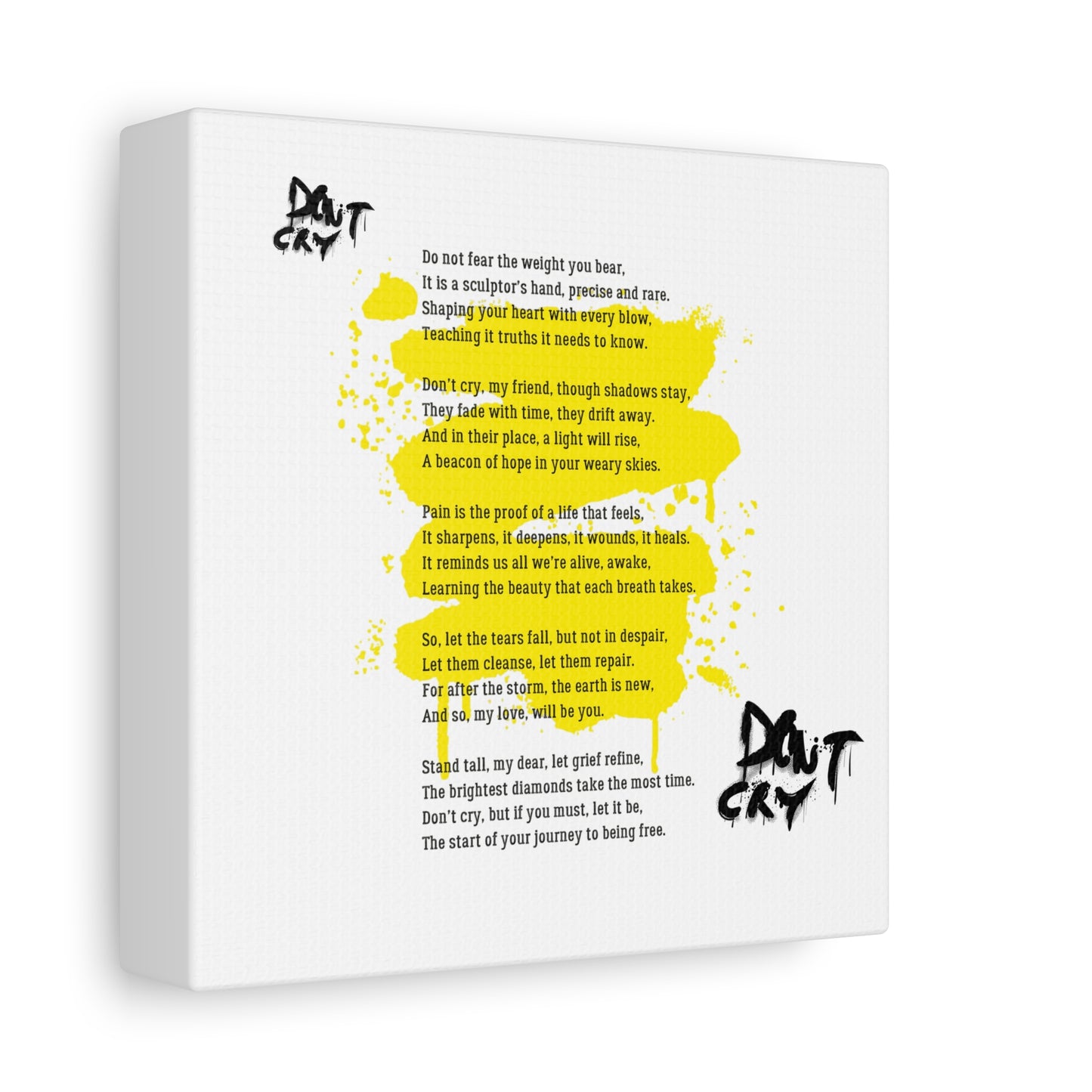 Inspirational Canvas Wall Art, Motivational Decor, Positive Quote, Home Office Wall Hanging, Unique Gift Idea, Modern Art Print