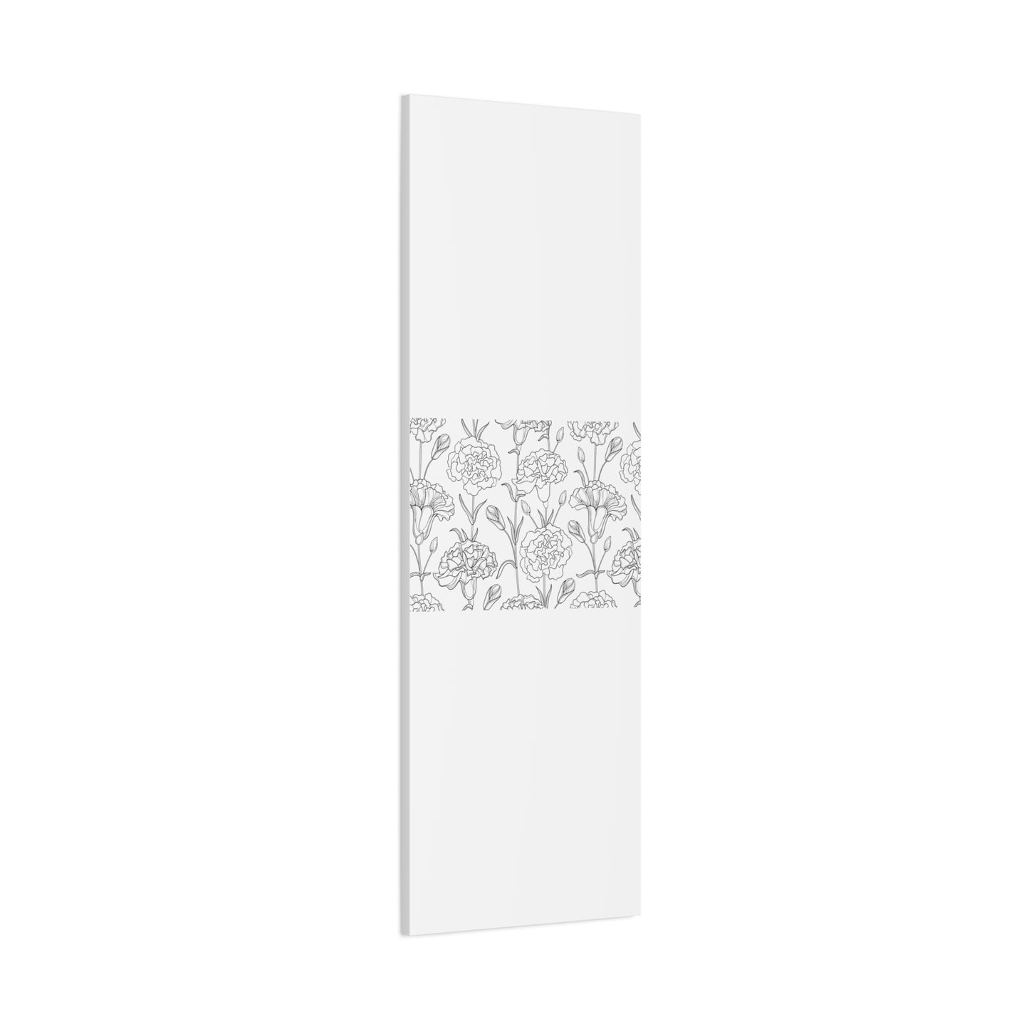 Floral Canvas Art, Stretched Wall Decor, Home Gift, Botanical Print, Modern Design, Matte Finish