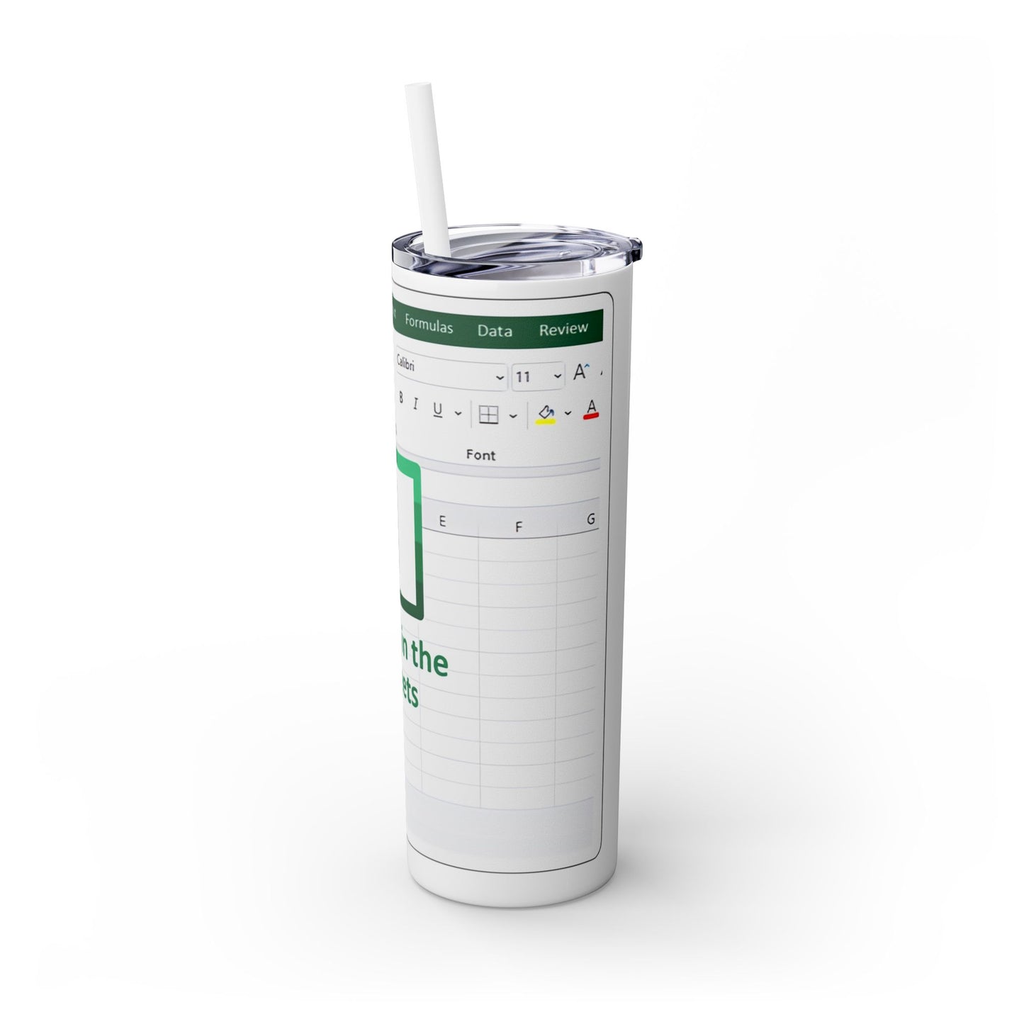 Freak in the Sheets Spreadsheet Themed Tumbler, 20oz Gift for Students, Accountants, Office Humor, Funny Drinkware
