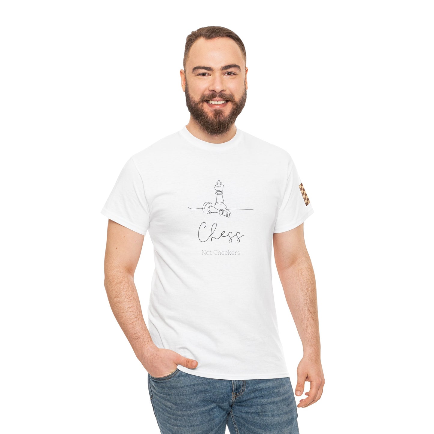 Chess Not Checkers Unisex Tee - Ethically Grown 100% Cotton - GILDAN