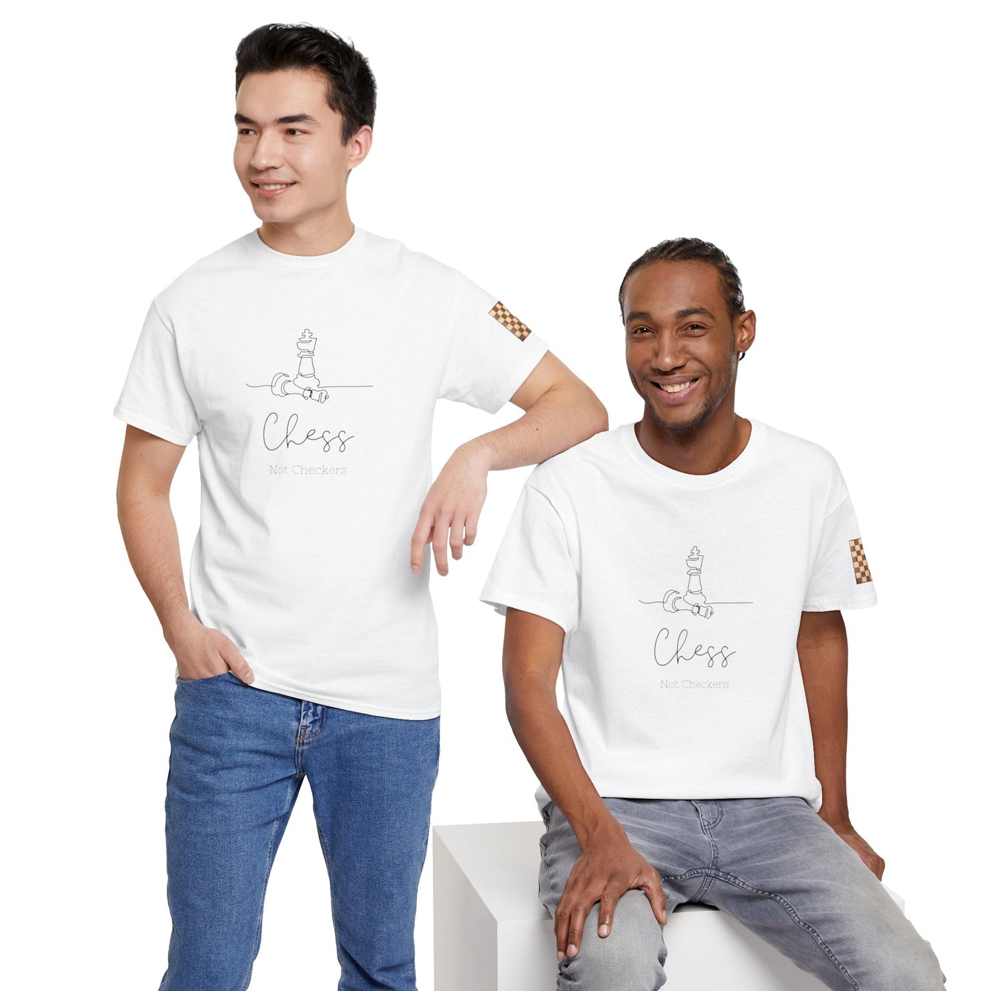 Chess Not Checkers Unisex Tee - Ethically Grown 100% Cotton - GILDAN