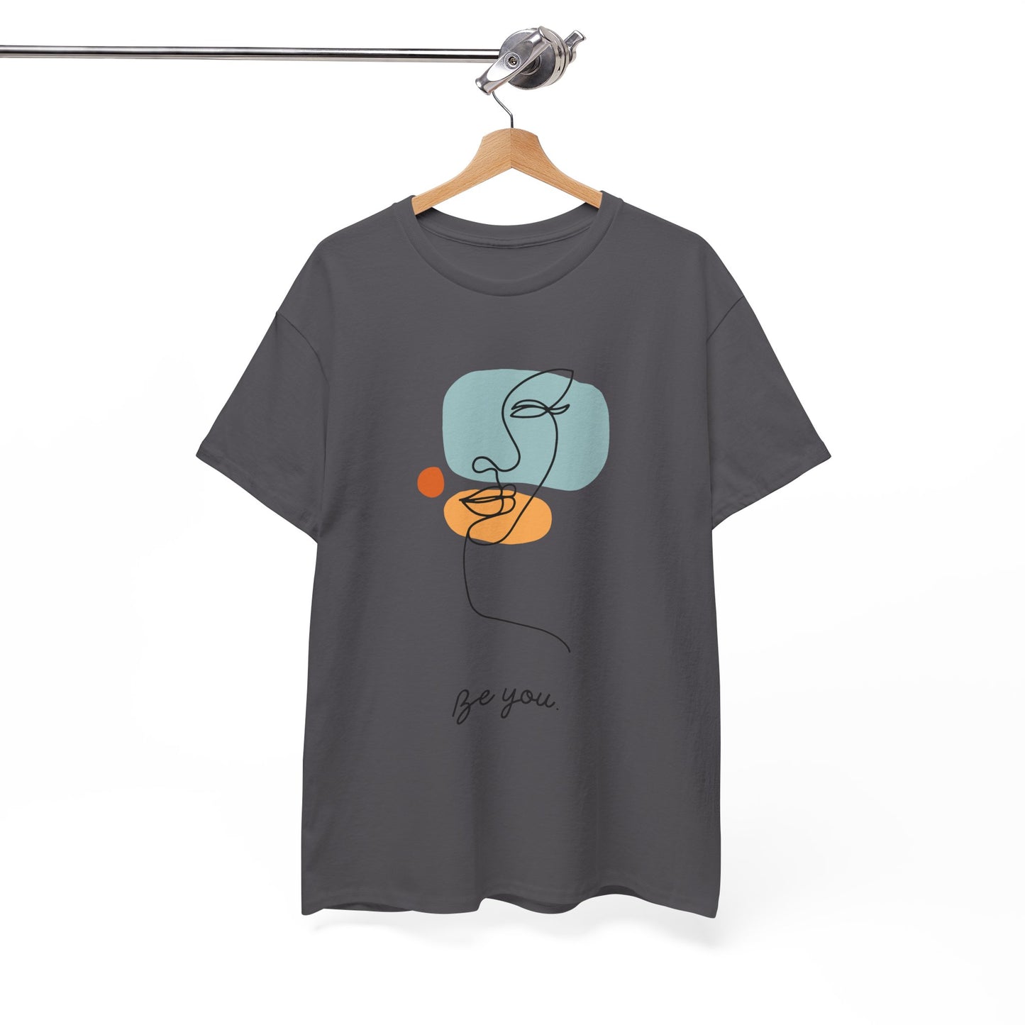 Minimalist Be You Tee, Unisex Cotton T-Shirt, Inspirational Graphic Tee, Gift for Friends, Casual Everyday Wear, Self-Love Apparel