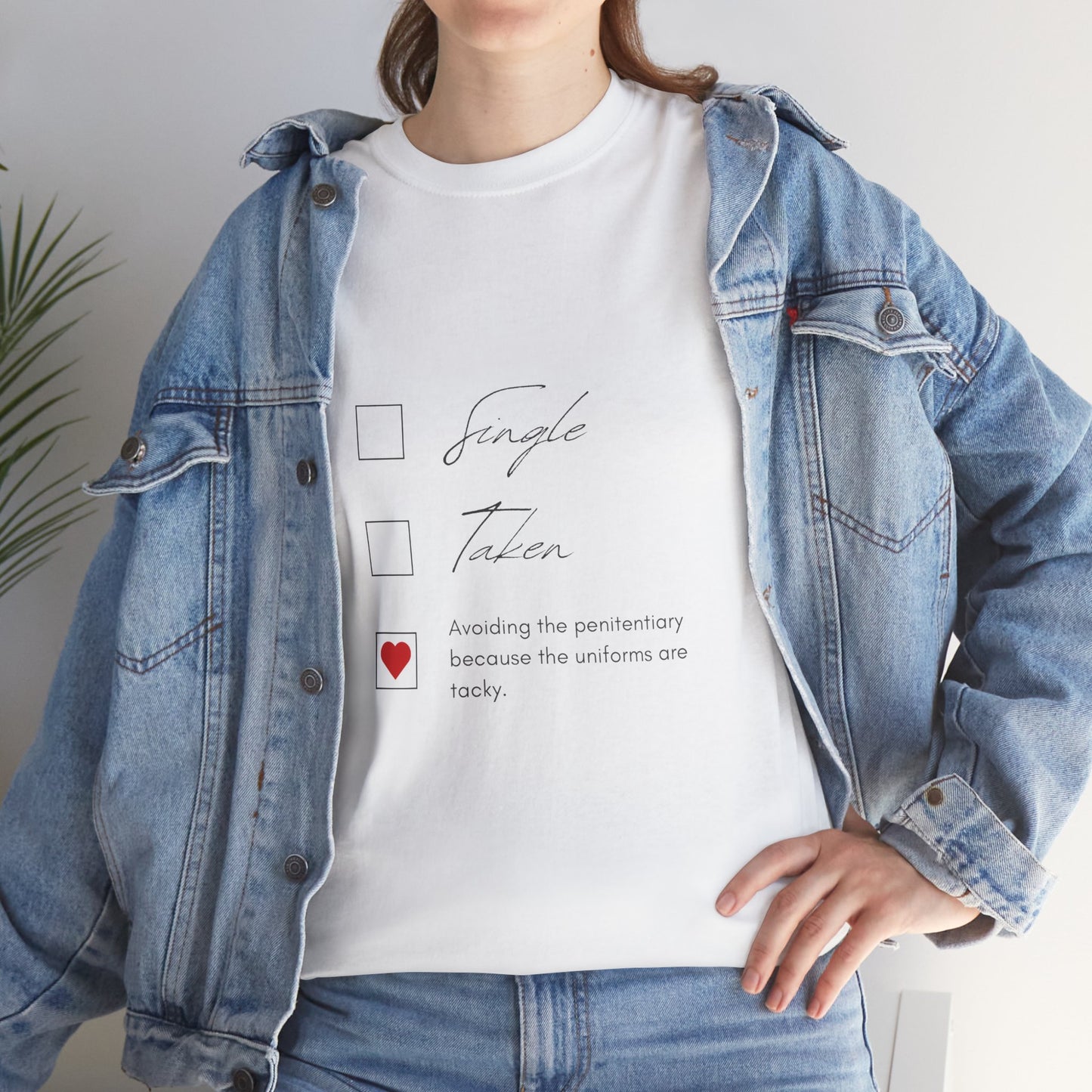 Single Taken Avoiding the Pen Play Where It's Safe T-Shirt Unisex Heavy 100% Cotton Tee