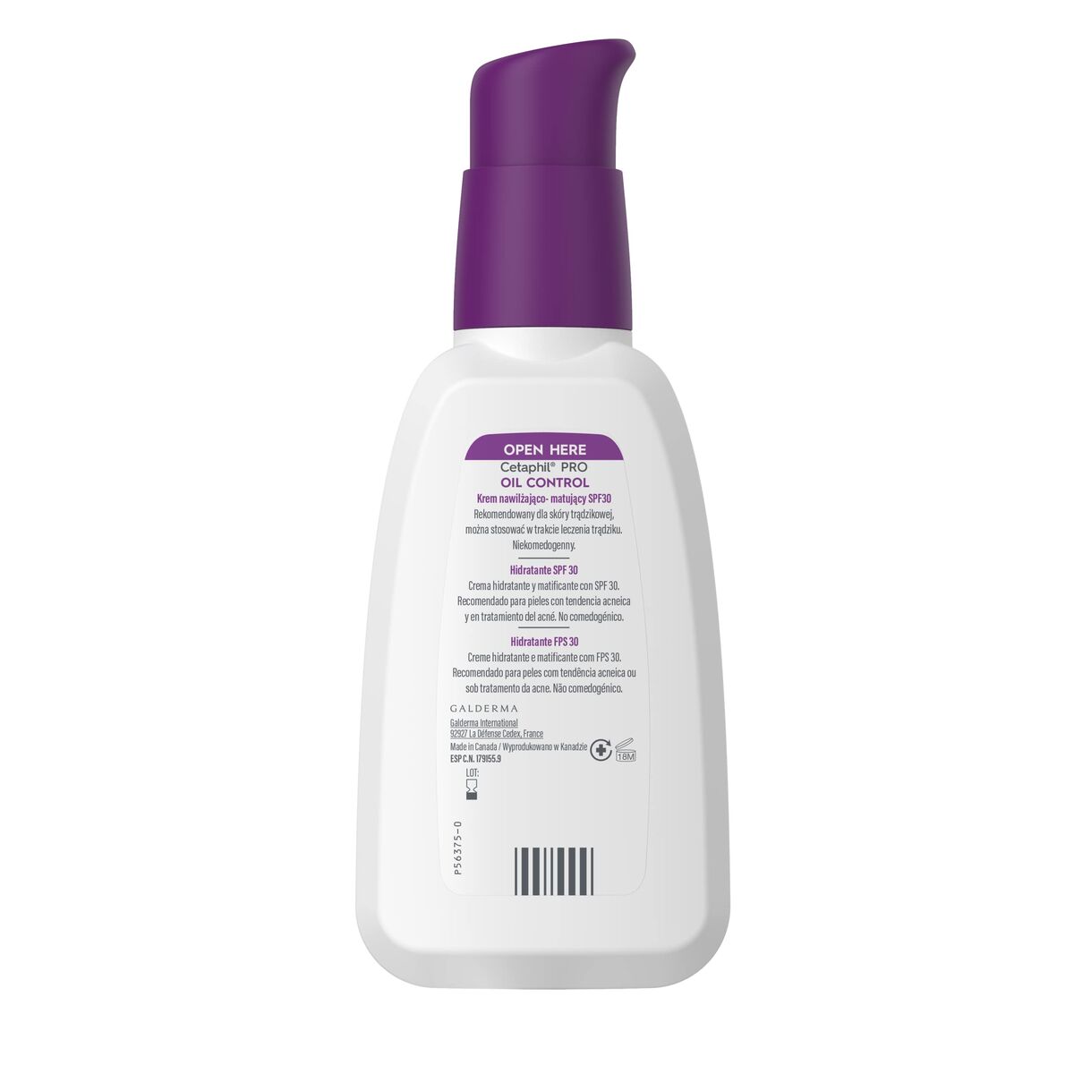Hydrating Facial Cream Cetaphil Pro Oil Control Spf 30 118 ml-1
