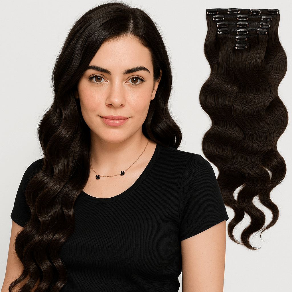 VIP Clip Extensions/ Body Wave 18" 140 grams - ClipeX System