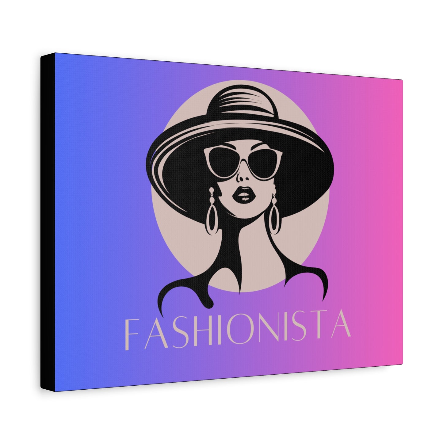 Fashionista Matte Canvas Wall Art, chic home decor, stylish gift for fashion lovers, wall decor, modern art piece, unique artwork