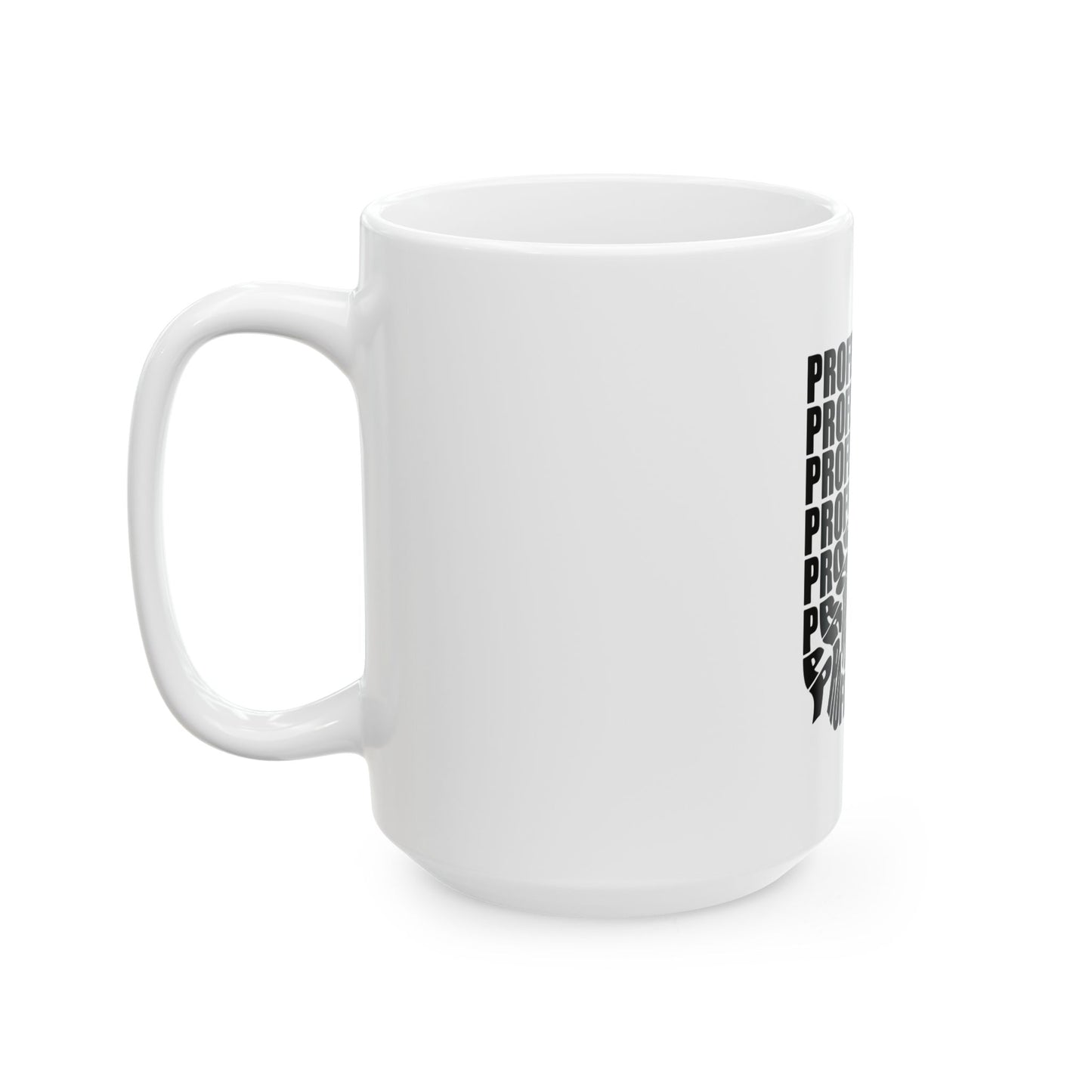 Professional Word Cloud Ceramic Mug - Perfect Gift for Professionals, Office Decor, Coffee Lovers, Inspirational Mug, Unique Gift Idea