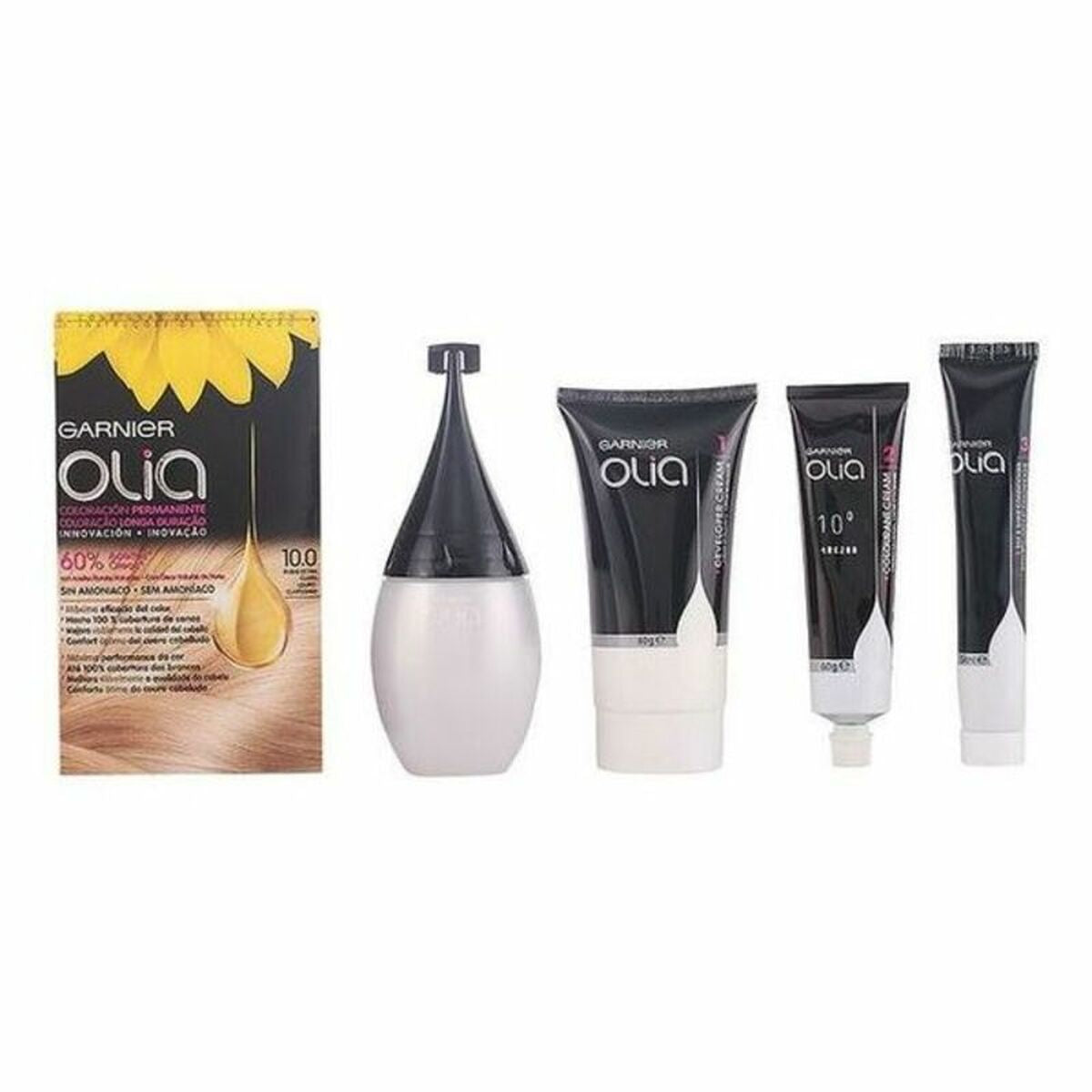 Dye No Ammonia Garnier Olia Bright Blonde Nº 10,1- Rubio Extra Claro Lote 120 g (1 Unit)-0
