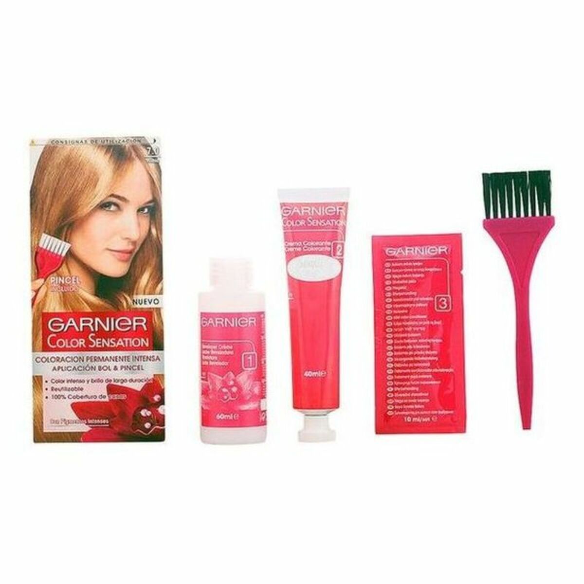 Permanent Dye Garnier Color Sensation Nº 7.0-rubio Nº 7.0 Rubio 110 g-0