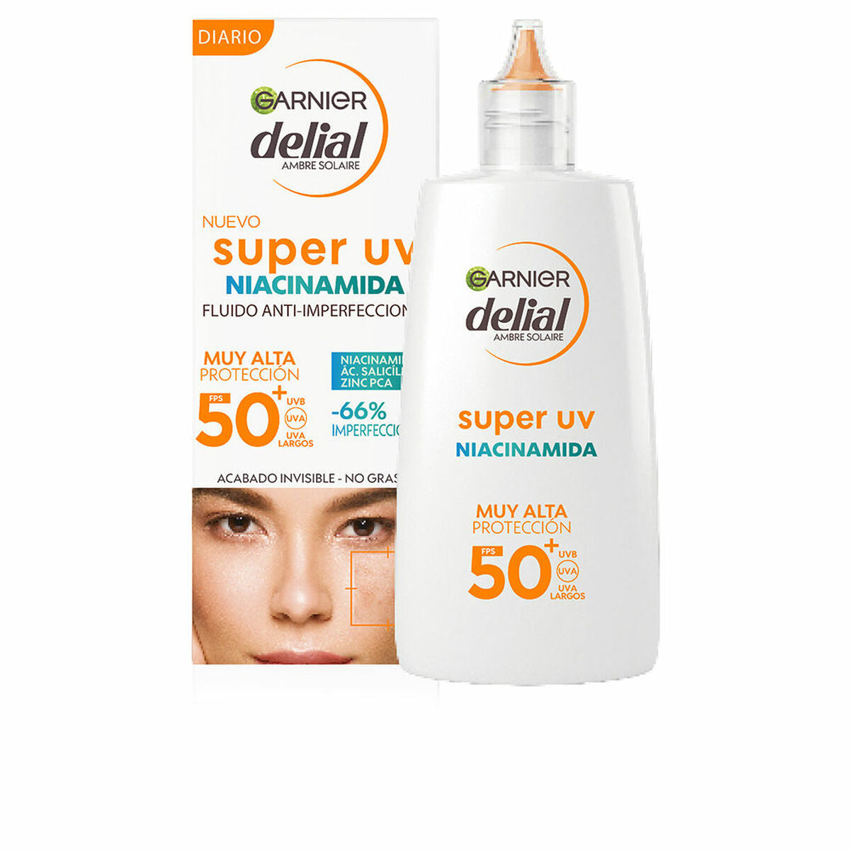 Anti-imperfection Treatment Garnier Delial Super Uv Spf 50+ 40 ml Niacinamide-0