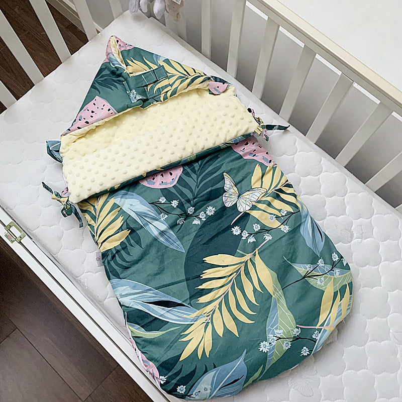 Baby Cotton Velvet Sleeping Bag Autumn And Winter Thickening