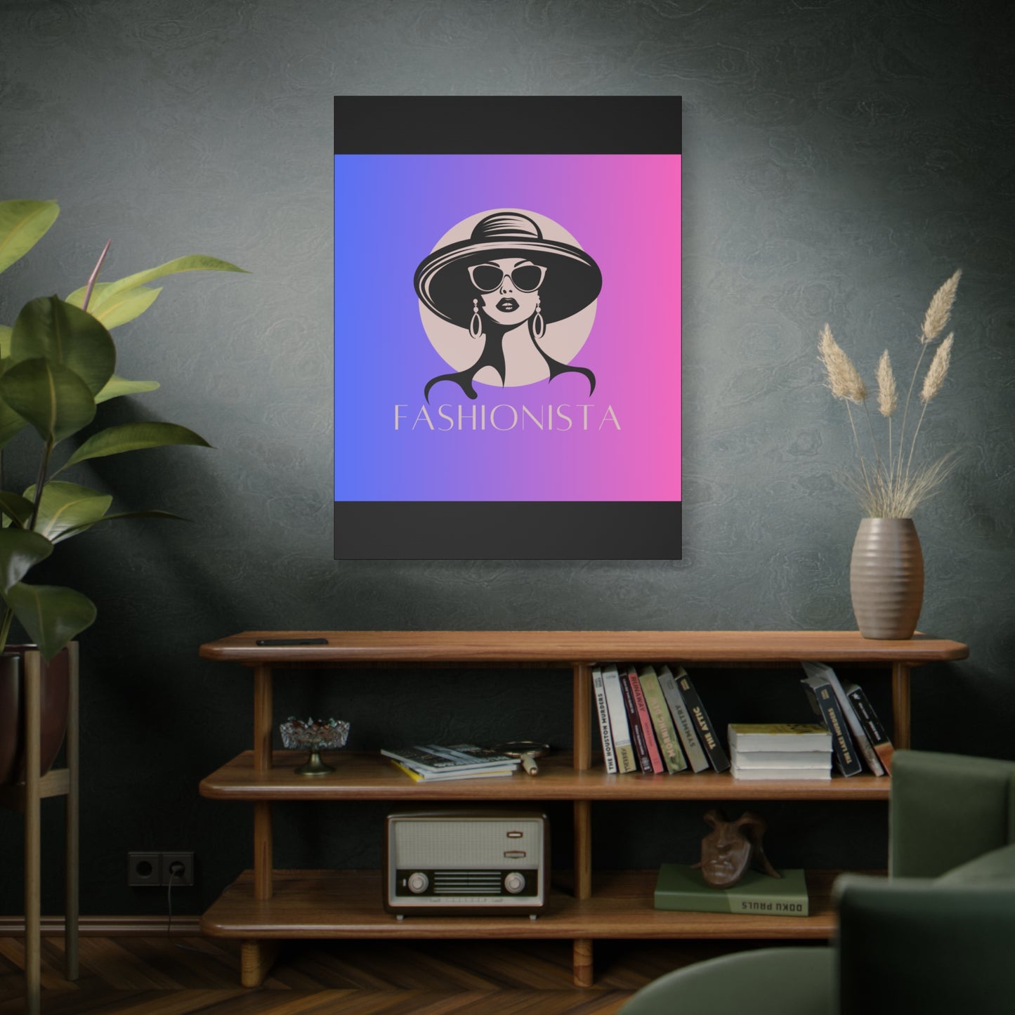 Fashionista Matte Canvas Wall Art, chic home decor, stylish gift for fashion lovers, wall decor, modern art piece, unique artwork