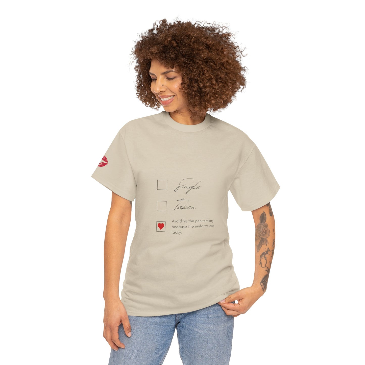 YOU ARE ART - SINGLE, TAKEN... Artistic Unisex Cotton Tee with Heartfelt Prints, Casual Wear, Gift for Artists, Streetwear, Inspirational Fashion