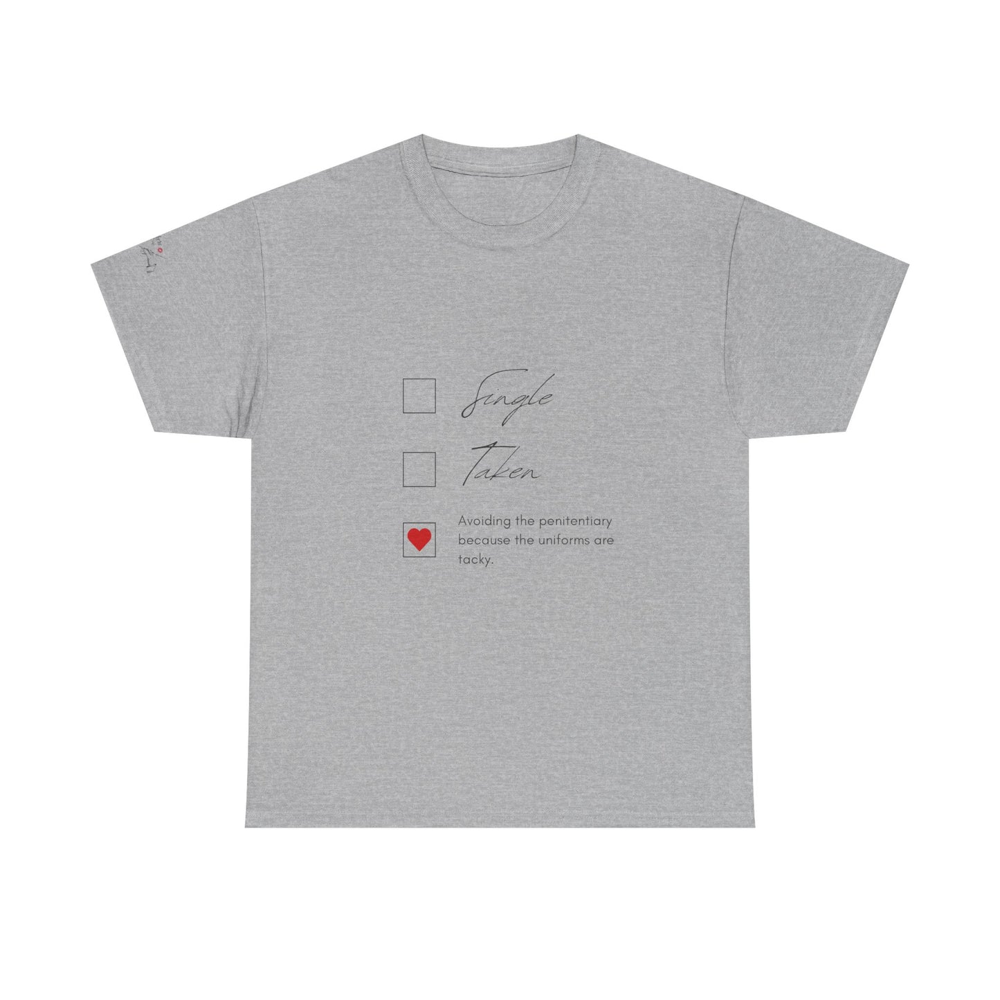 Single Taken Avoiding the Pen Play Where It's Safe T-Shirt Unisex Heavy 100% Cotton Tee