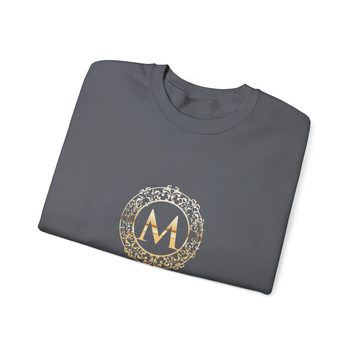 M LOGO - Mia Pruitt Monogrammed Heavy Blend Crewneck Sweatshirt