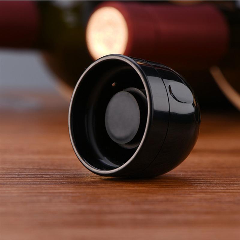 2pcs ABS Vacuum Red Wine Bottle Cap Stopper Silicone Sealed Champagne Cork Stopper Retain Freshness Stopper Kitchen Bar Tools