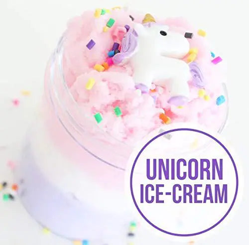 Unicorn Cloud Slime with Colorful Silk Texture