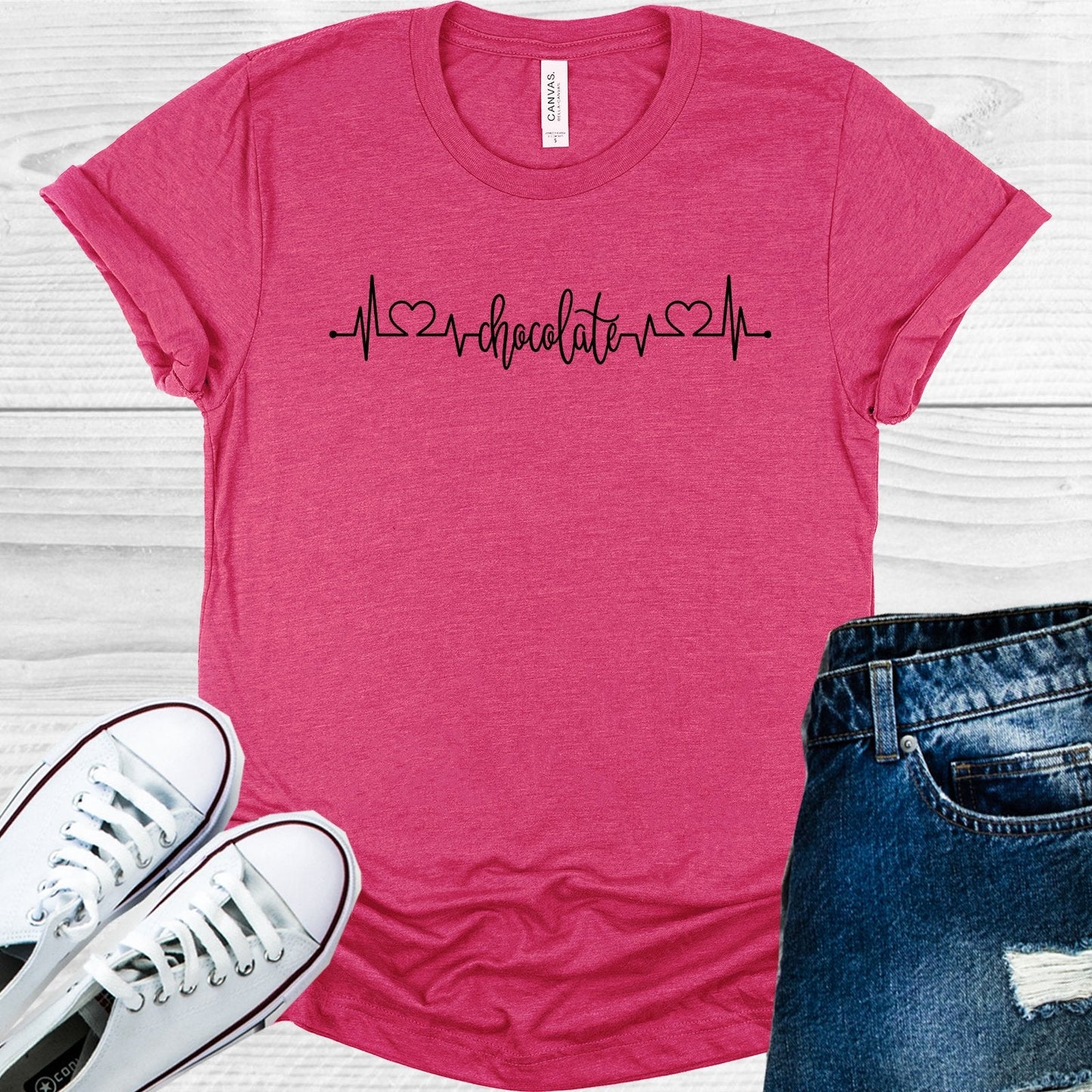 Chocolate Heartbeat Graphic Tee