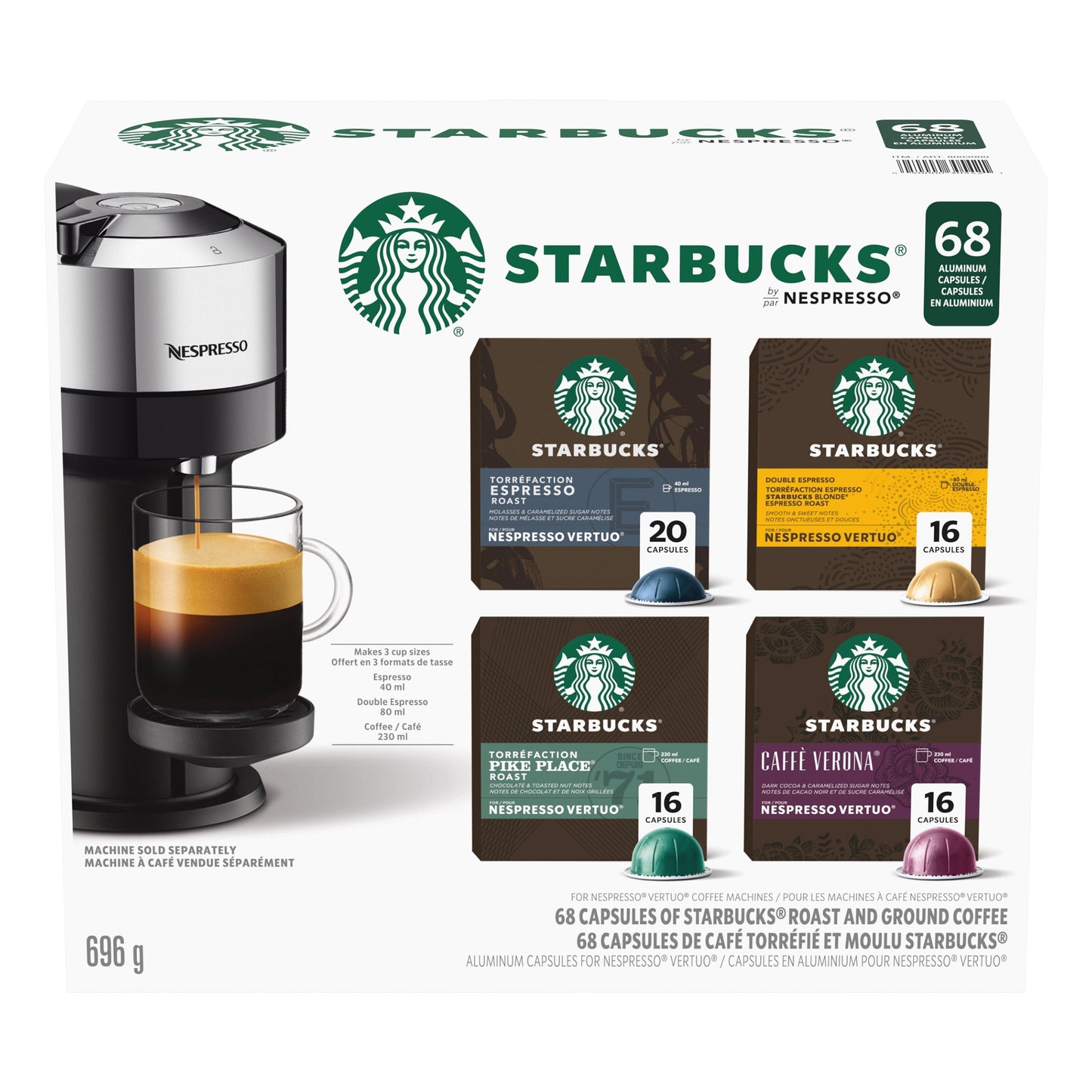 Vertuo Line Variety Pack by Nespresso - 68 Count - Starbucks - Restaurant Equipment and Smallwares - Canadian Distribution-0