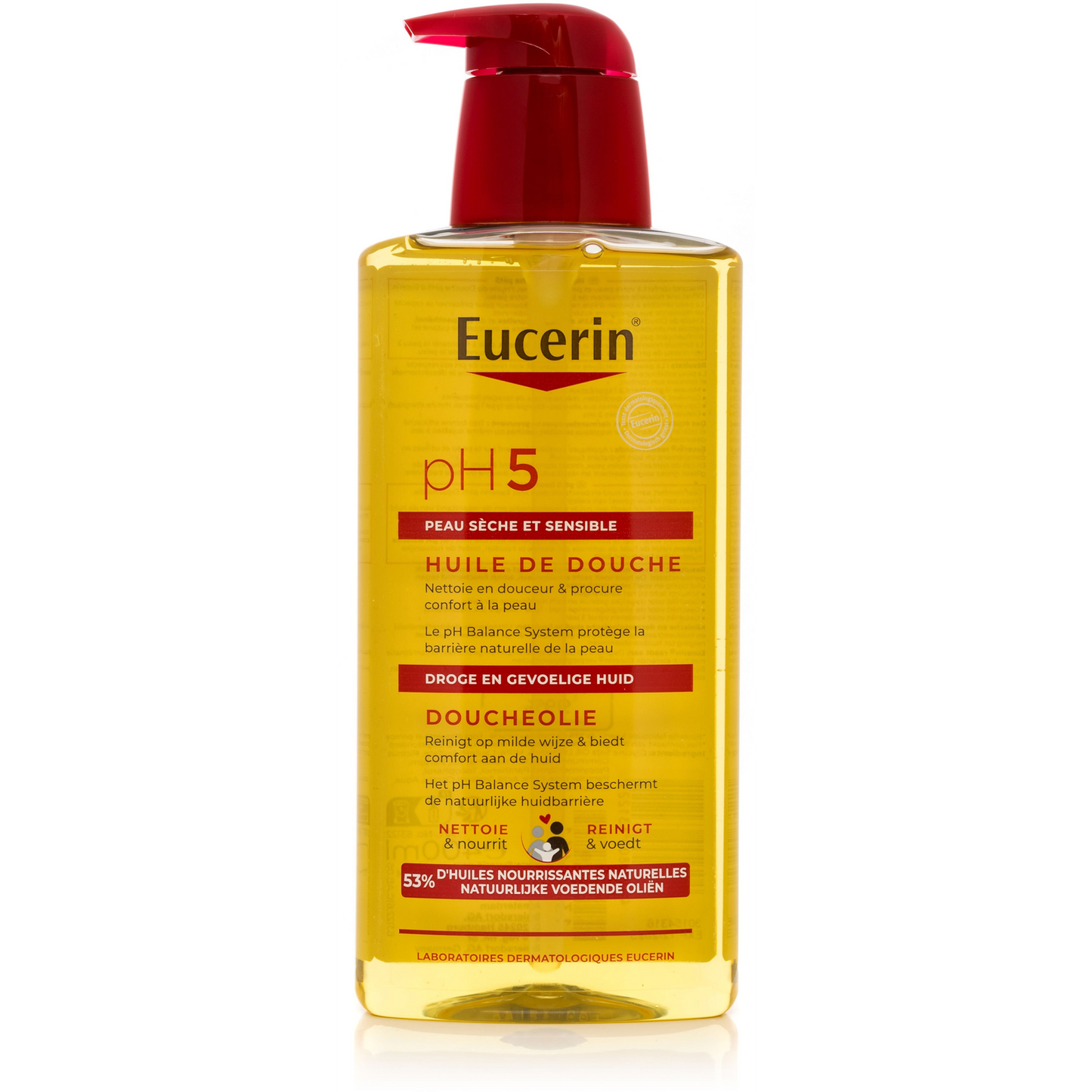 Eucerin pH5 Huile de Douche Peau Seche et Sensible avec pompe 400 ml (4005800631221)-0