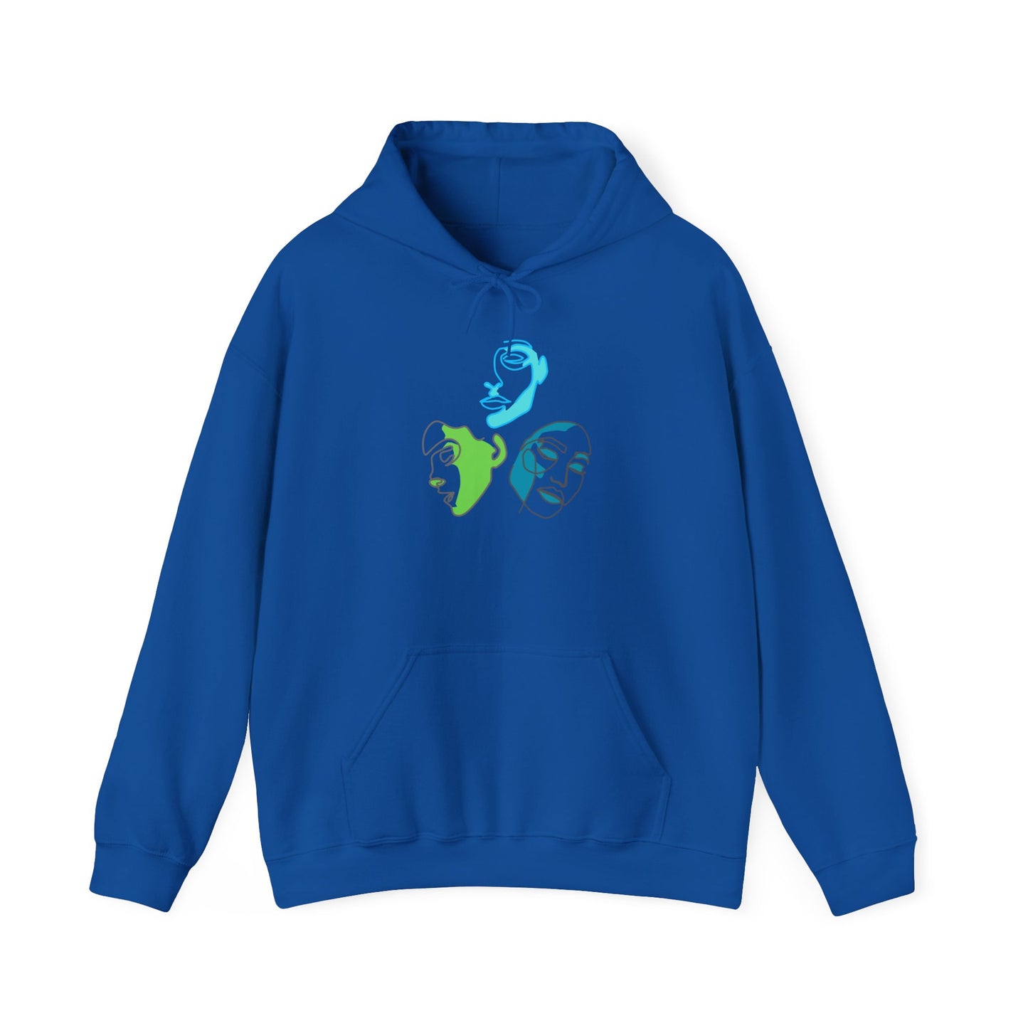 Whimsical Character Hoodie, Cozy Unisex Sweatshirt, Fun Gift for Friends, Casual Wear, Unique Art Design