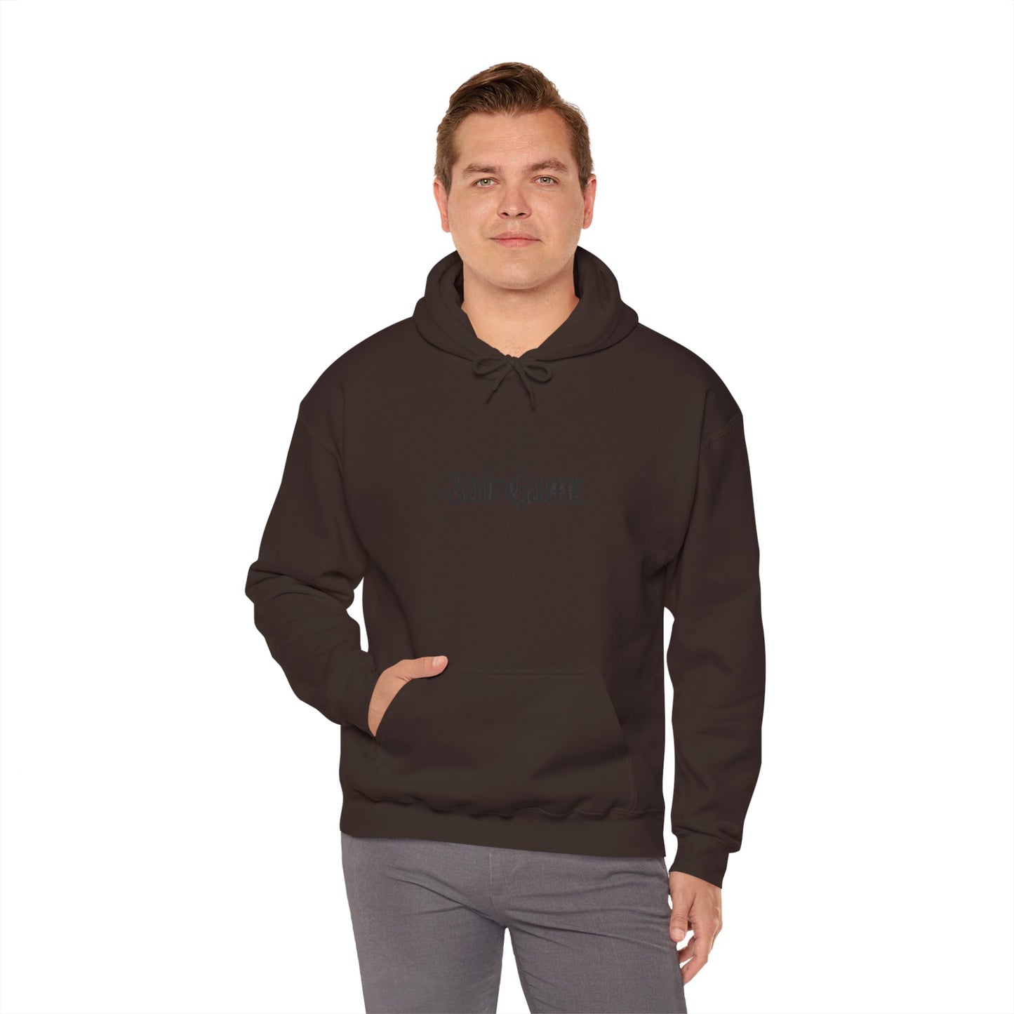 Fair Game Unisex Heavy Blend Hoodie, Cozy Sweatshirt, Casual Lounge Wear, Gift for Gamers, Comfortable Street Style