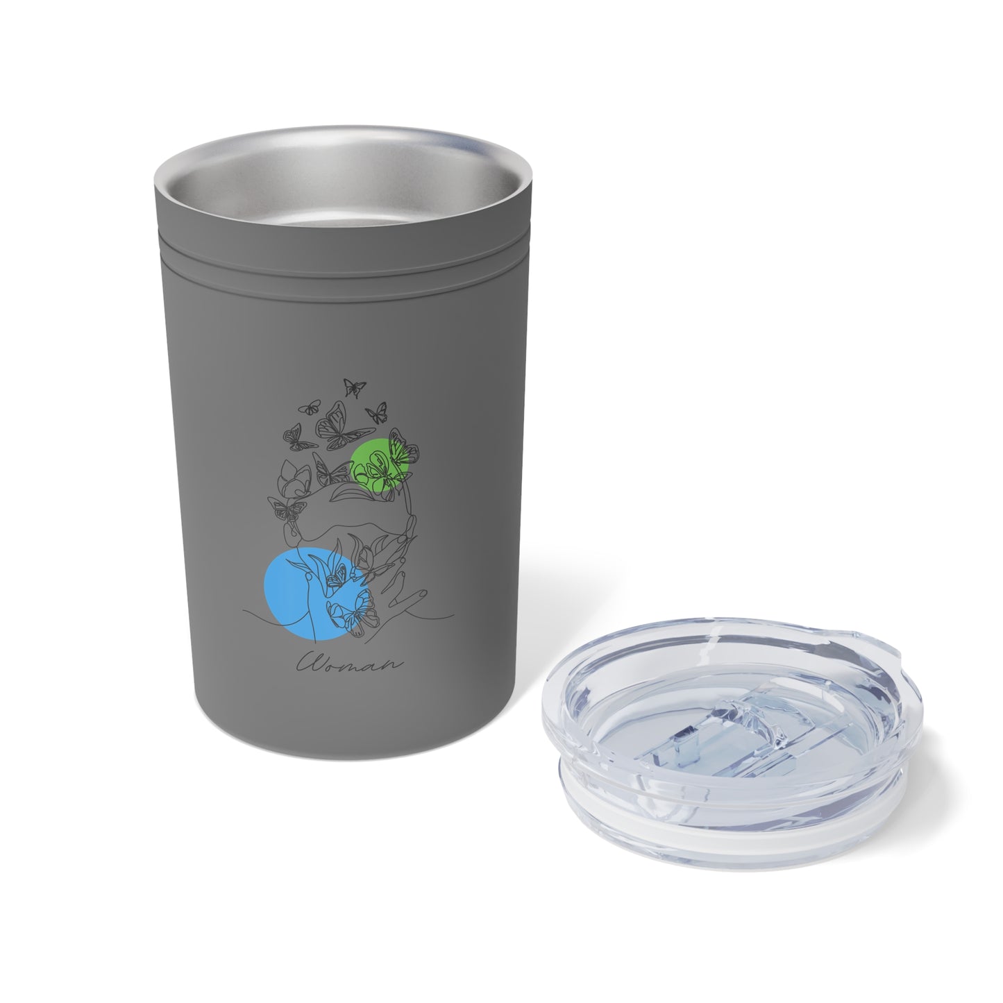 Butterfly & Hummingbird Vacuum Tumbler | Stylish Reusable Coffee Cup for Nature Lovers, Eco-Friendly Gift, Travel Mug, Personalized