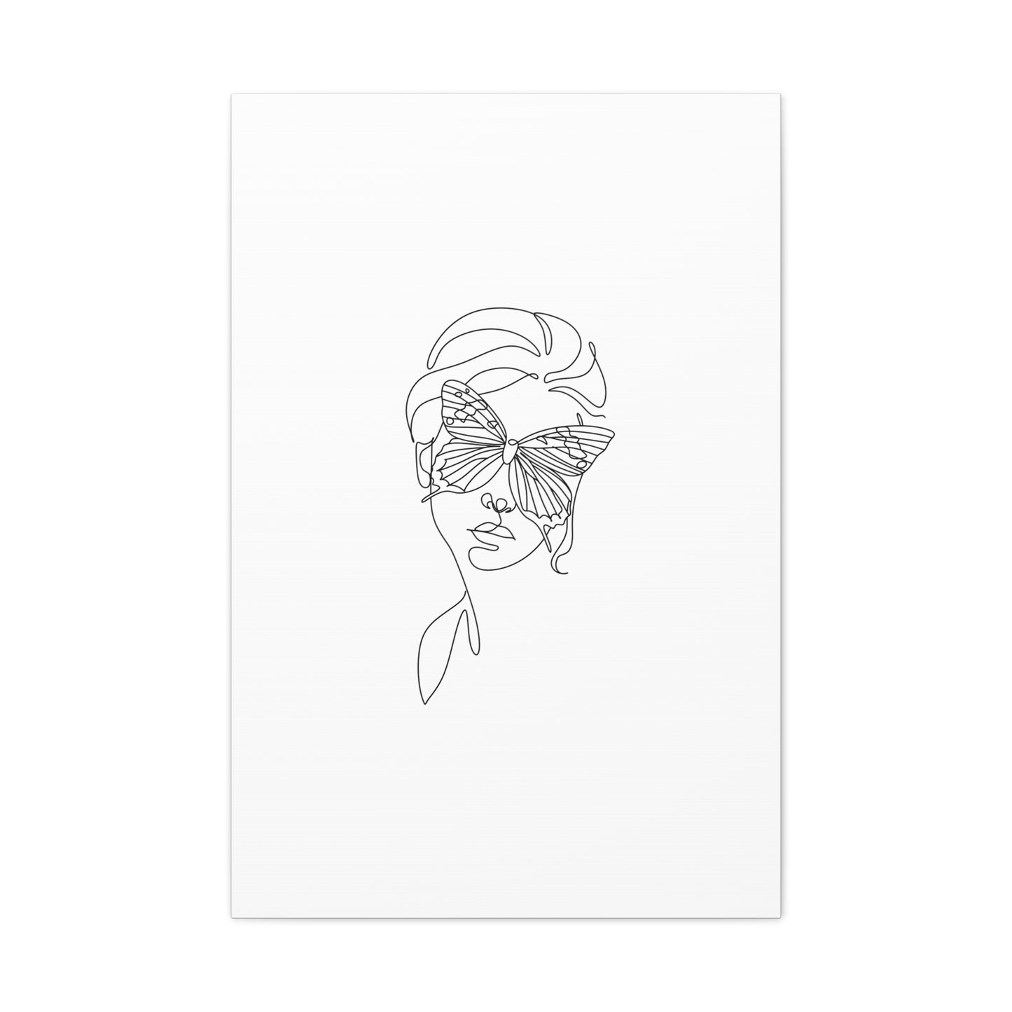 Minimalist Butterfly Canvas Art, Modern Home Decor, Gift for Nature Lovers, Wall Art for Women, Inspirational Wall Art