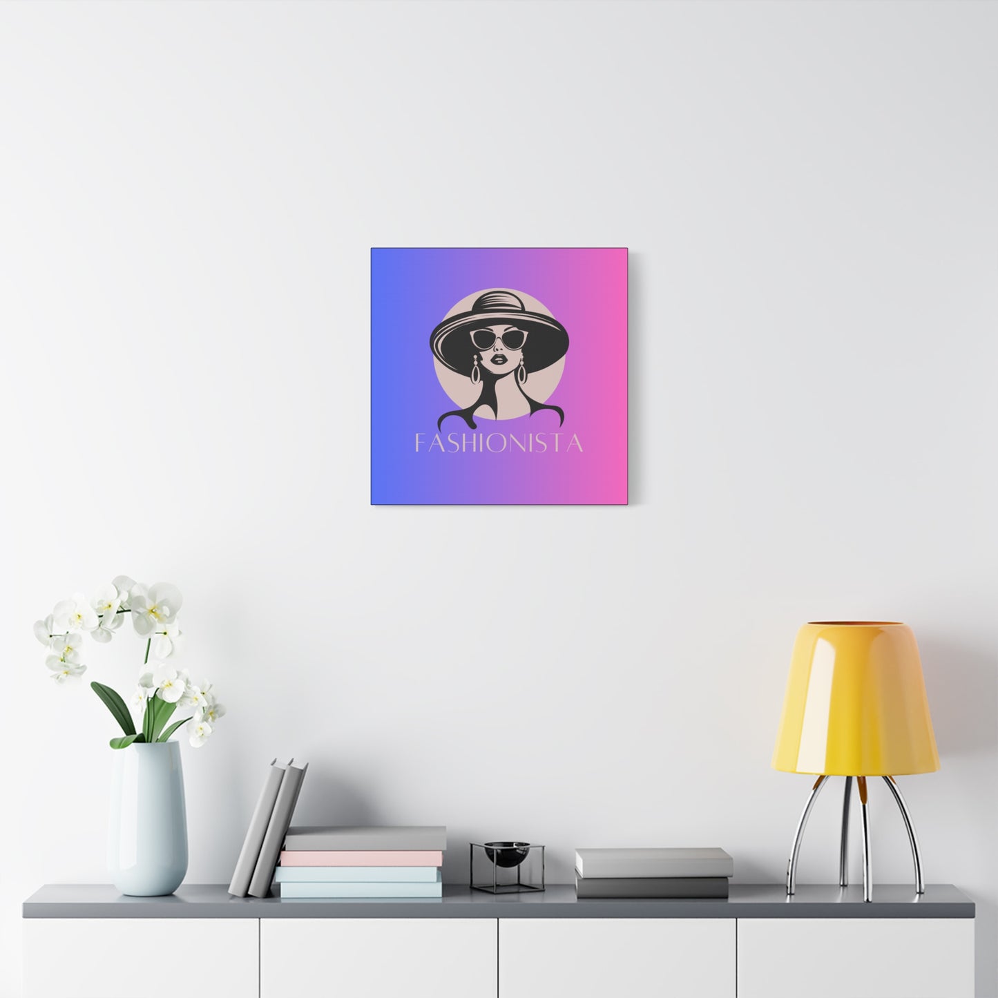 Fashionista Matte Canvas Wall Art, chic home decor, stylish gift for fashion lovers, wall decor, modern art piece, unique artwork