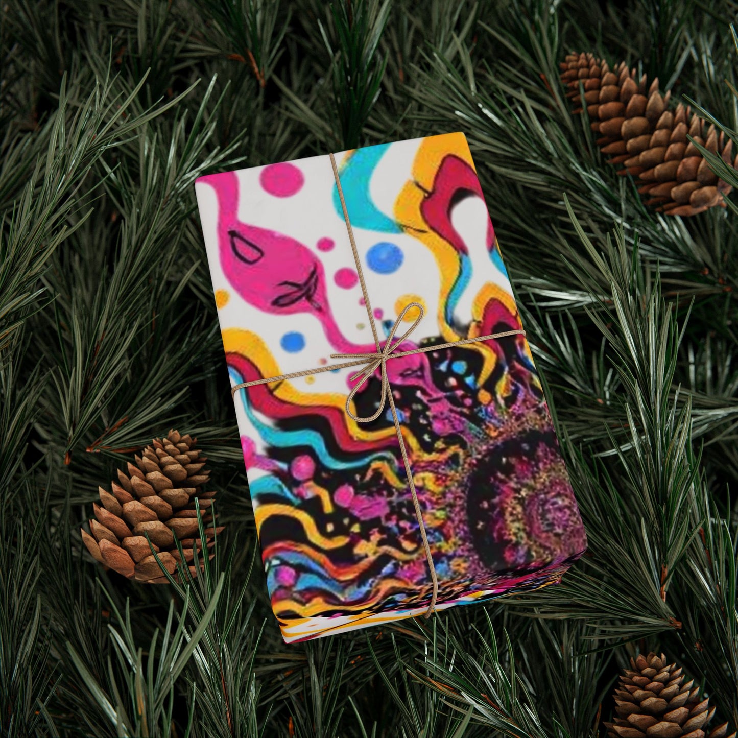 Vibrant Wrapping Paper Rolls - Colorful Gift Wrap for All Occasions, Birthday, Holidays, DIY Projects, Crafting