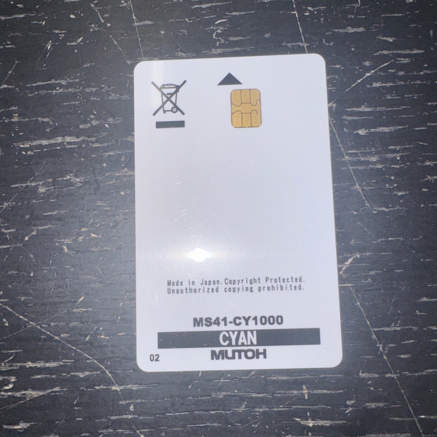 MUTOH INK Smart Chip Card Ms41- Cyan