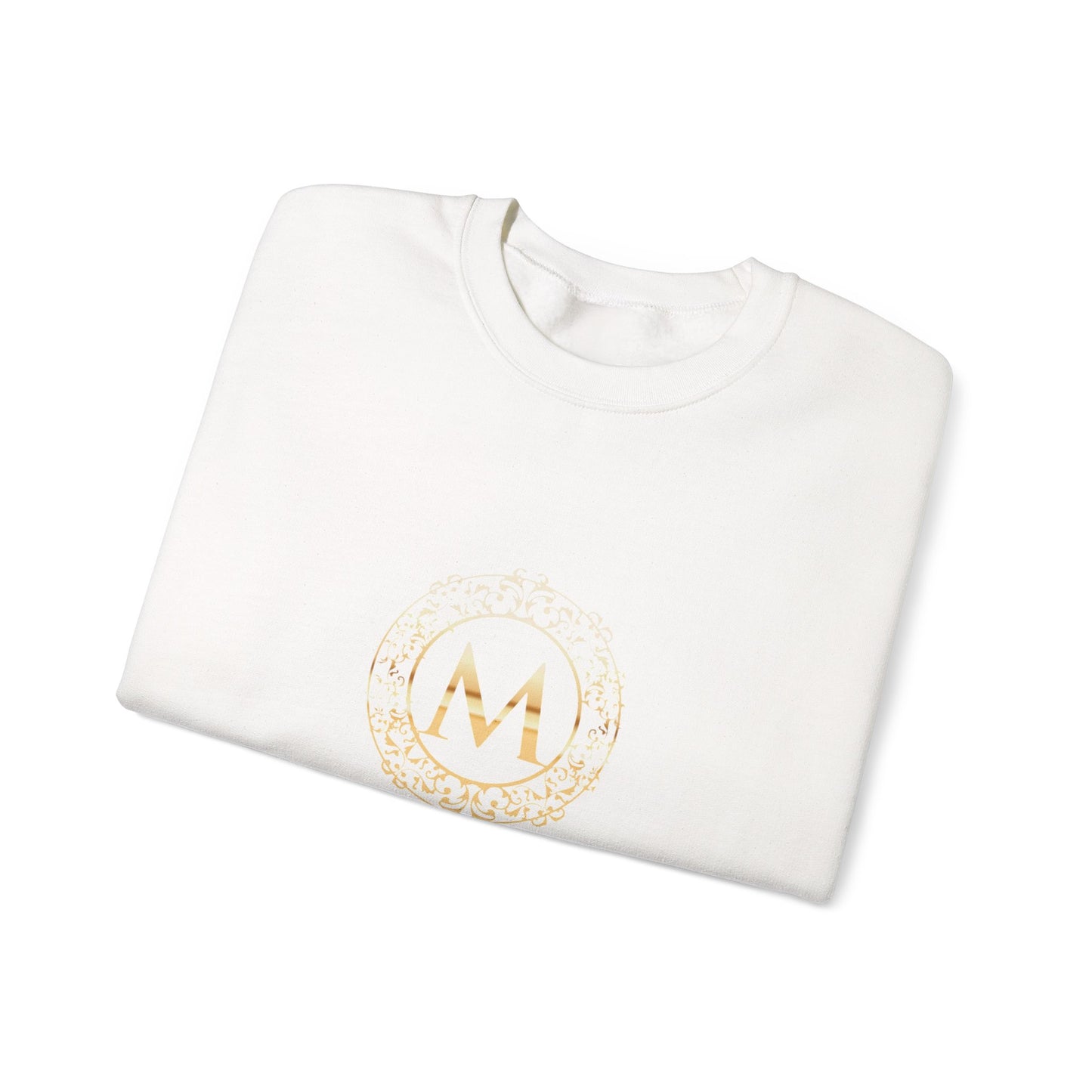 M LOGO - Mia Pruitt Monogrammed Heavy Blend Crewneck Sweatshirt