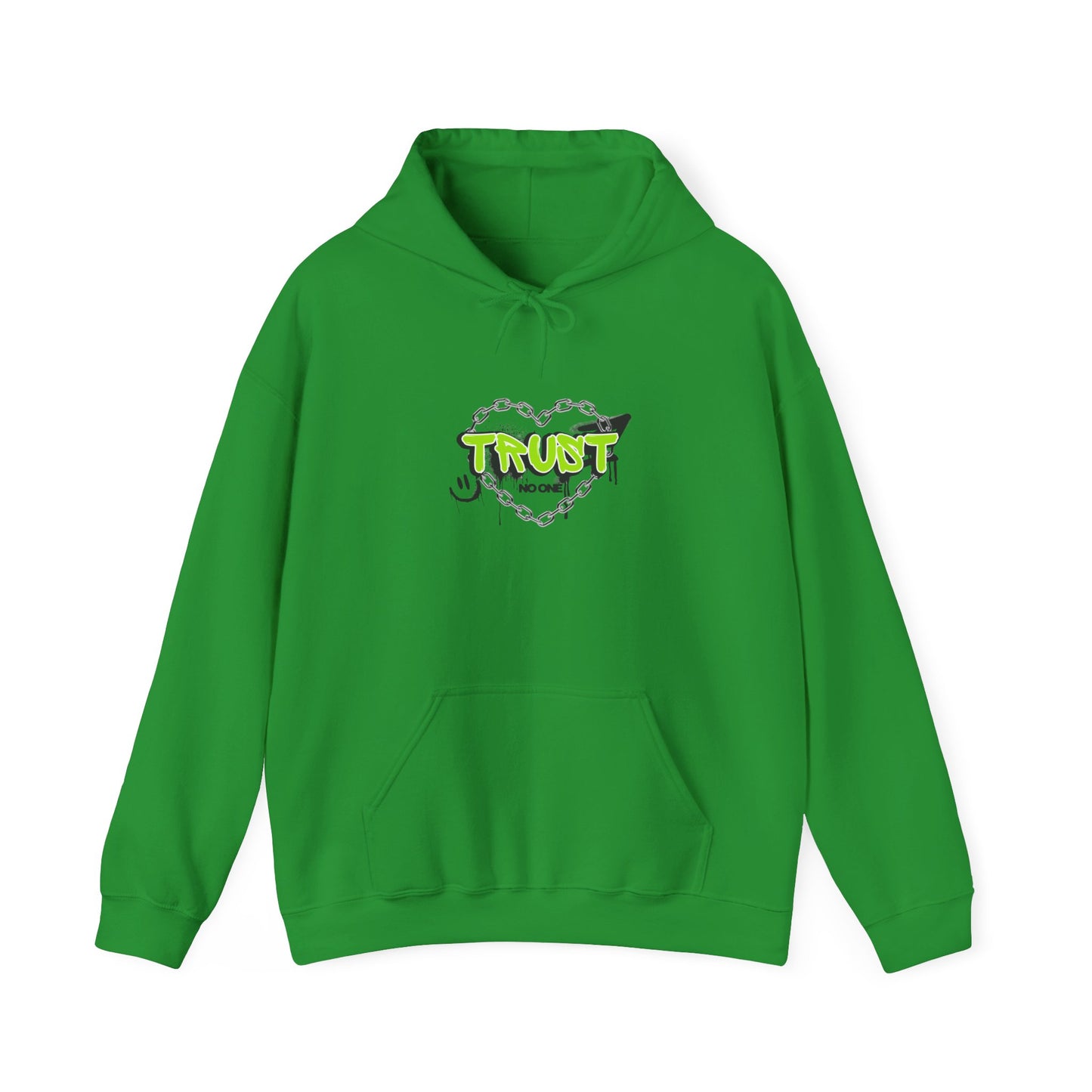Trust No One Graphic Unisex Hoodie – Casual Streetwear for Everyday Comfort