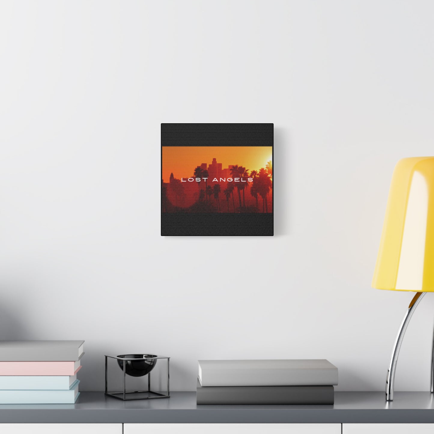 Lost Angels Wall Art Canvas | Sunset Cityscape Print, Home Decor, Gift for Art Lovers, Modern Living Room, California Vibe