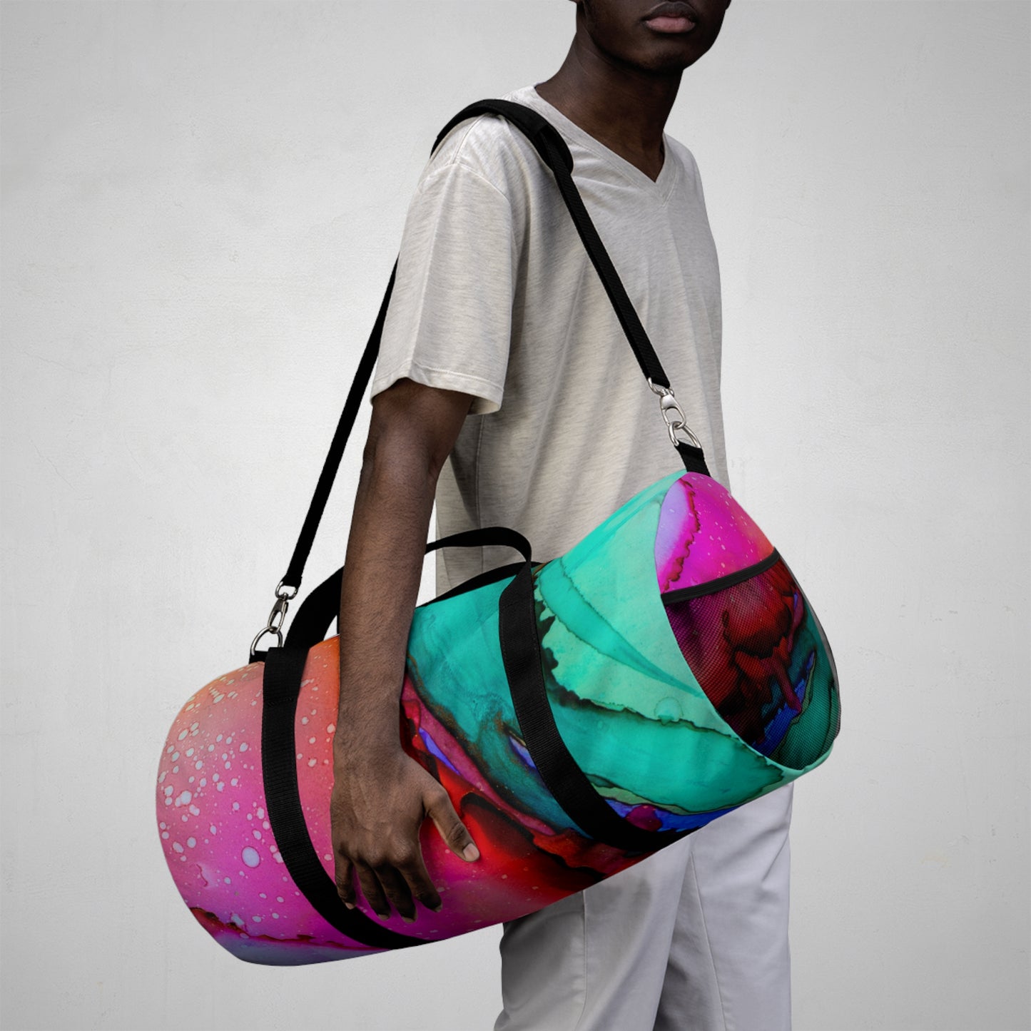 Vibrant Abstract Duffel Bag | Travel Bag, Gym Tote, Weekend Getaway, Colorful Bag, Unique Gift