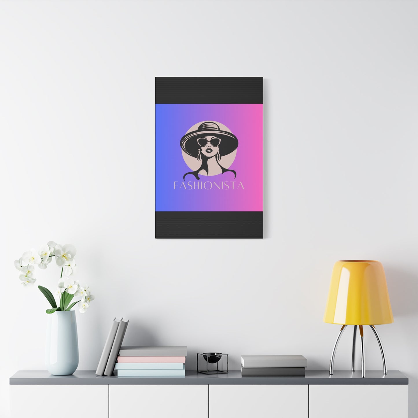 Fashionista Matte Canvas Wall Art, chic home decor, stylish gift for fashion lovers, wall decor, modern art piece, unique artwork
