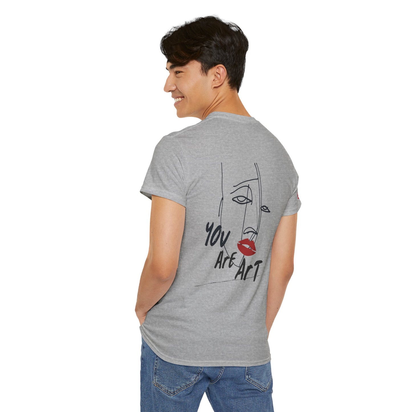 YOU ARE ART - SINGLE, TAKEN... Artistic Unisex Cotton Tee with Heartfelt Prints, Casual Wear, Gift for Artists, Streetwear, Inspirational Fashion