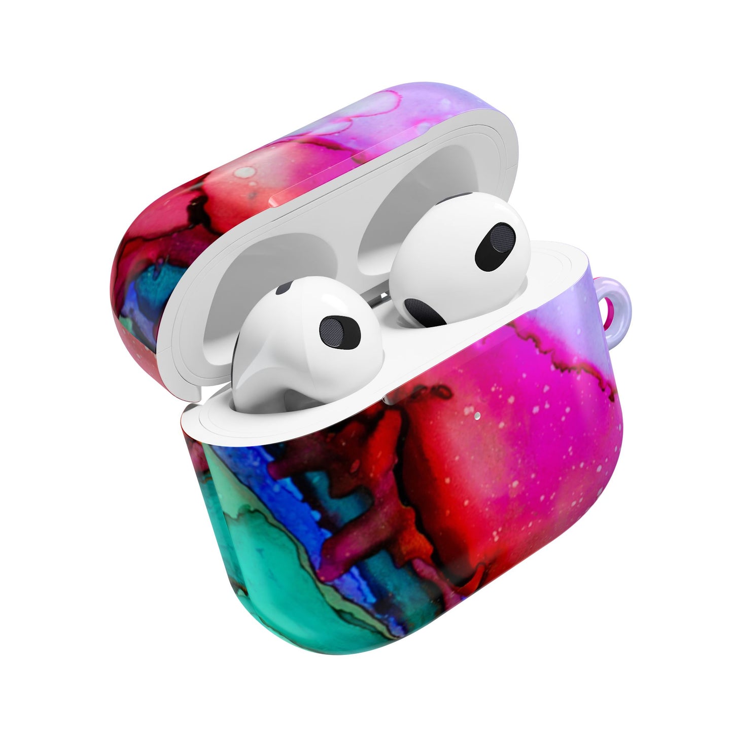 Colorful Marble AirPod Case, Trendy Tech Accessory, Gift for Music Lovers, Unique Earbud Cover for Her, Stylish AirPods Holder