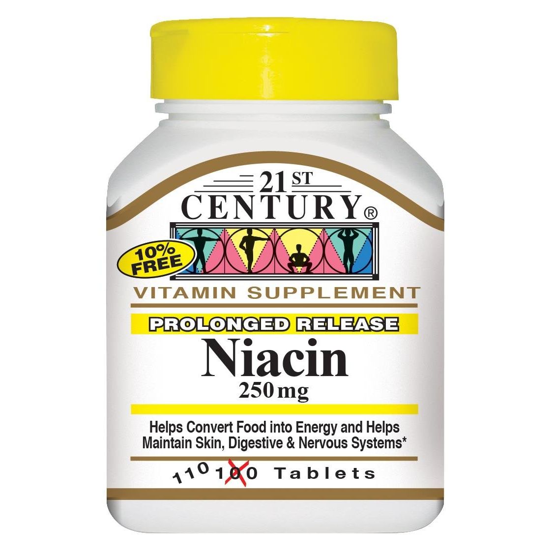 21st Century® Niacin – Prolonged Release – 250 Mg Tablets