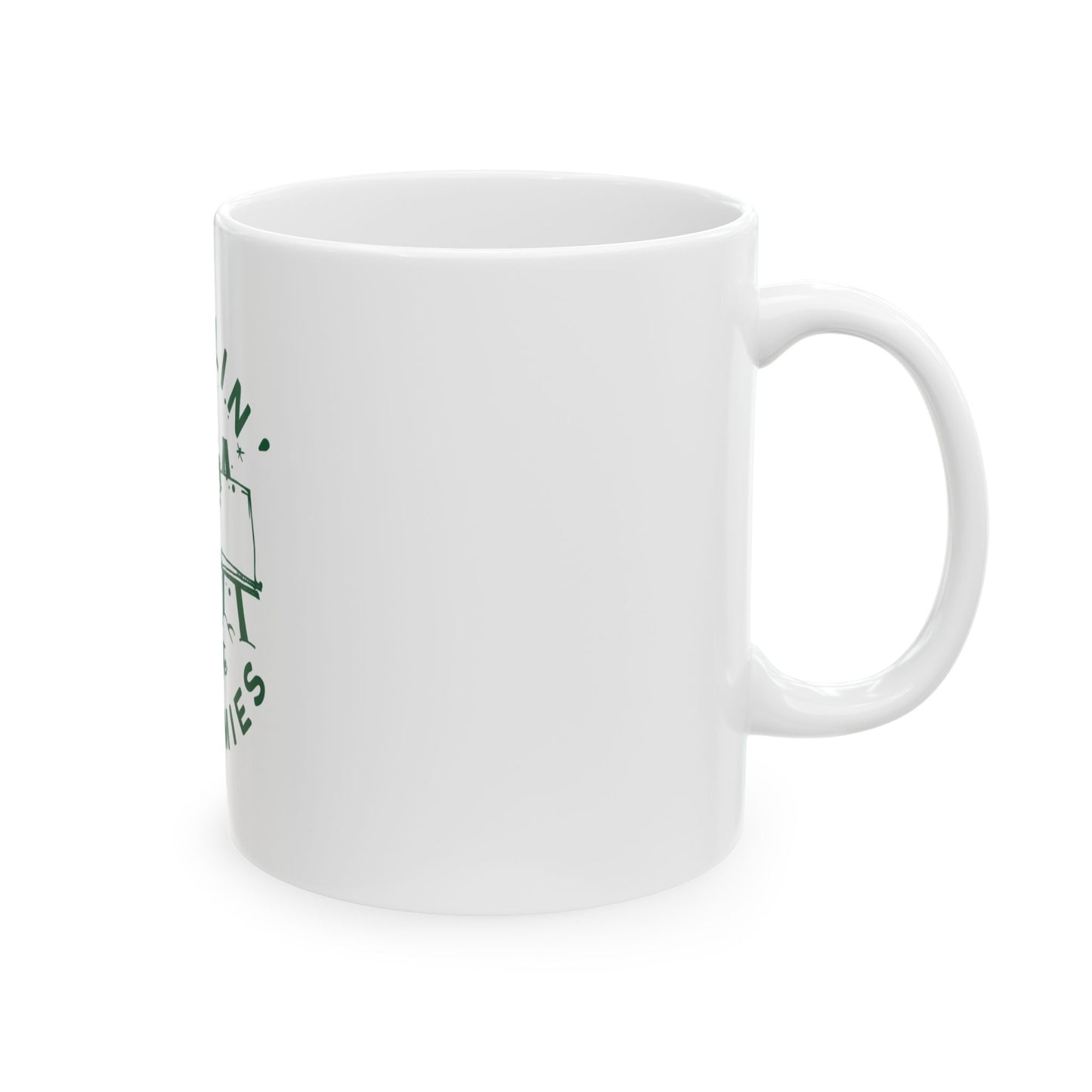 Chillin' with the Snowmies Ceramic Mug, Winter Holiday Coffee Cup, Snowman Drinkware, Christmas Gift, Cute Hot Cocoa Mug