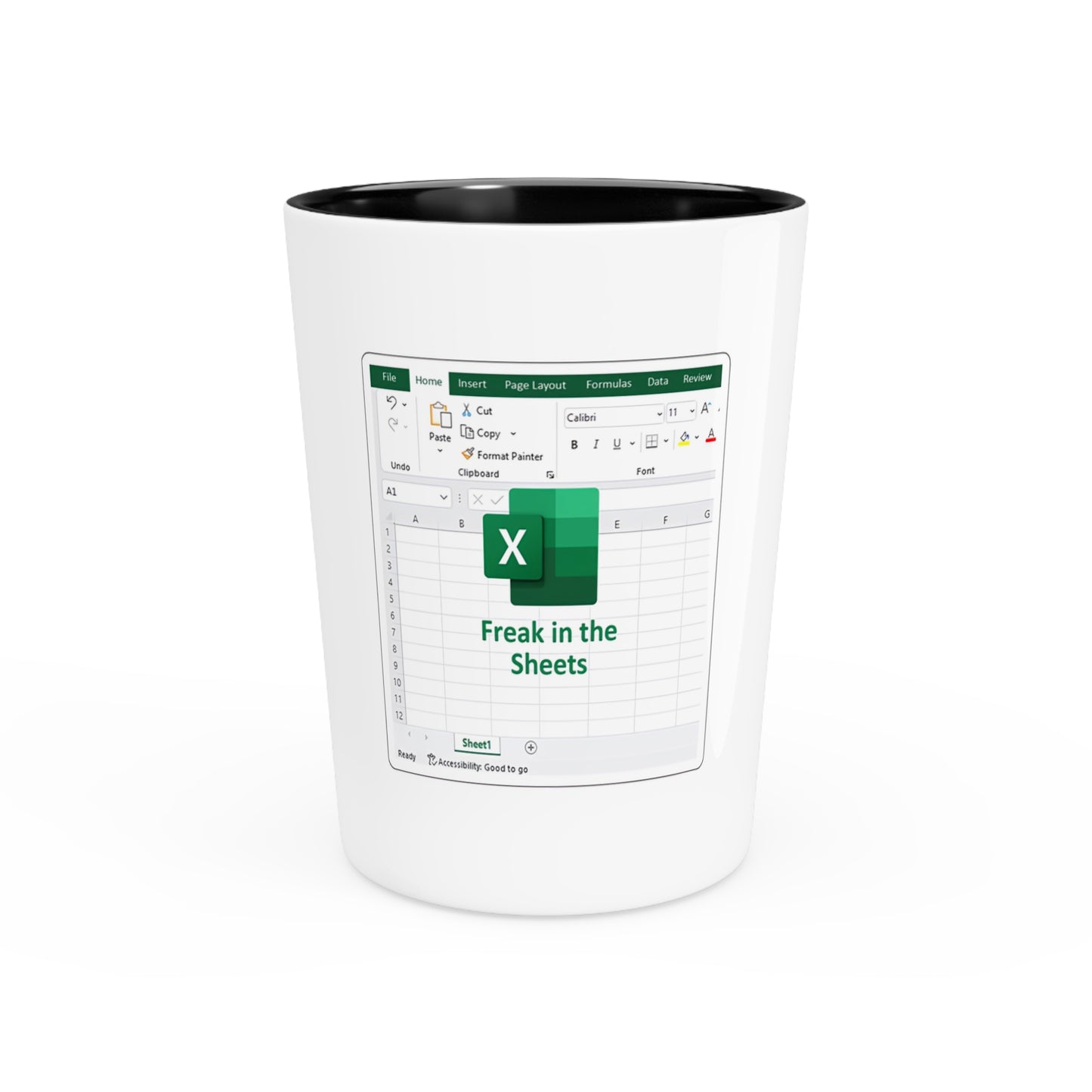 Excel Shot Glass - Perfect Gift for Spreadsheet Lovers, Office Party Supplies, Funny Drinkware, Geeky Barware, Data Enthusiasts