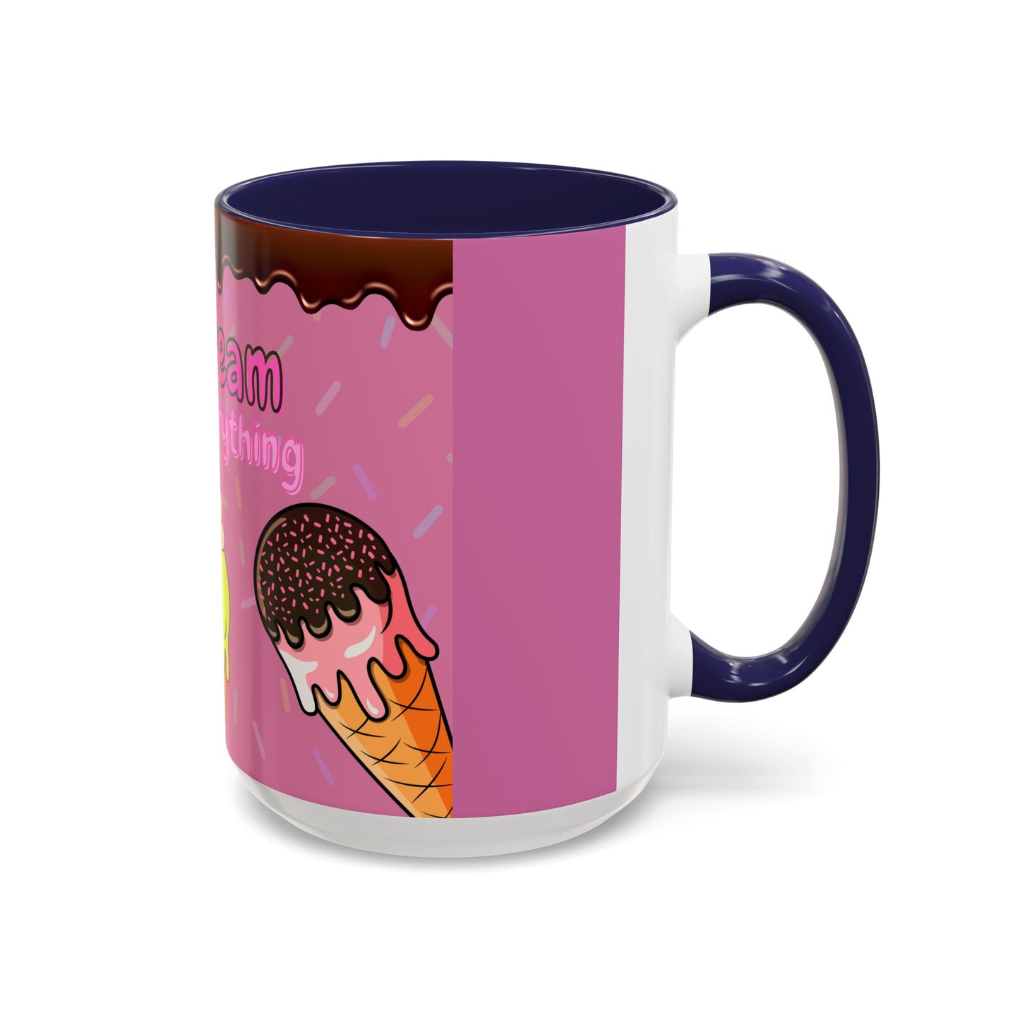 Ice Cream Solves Everything Coffee Mug - Fun Beverage Cup for Ice Cream Lovers, Gift for Holidays, Birthday, Summer