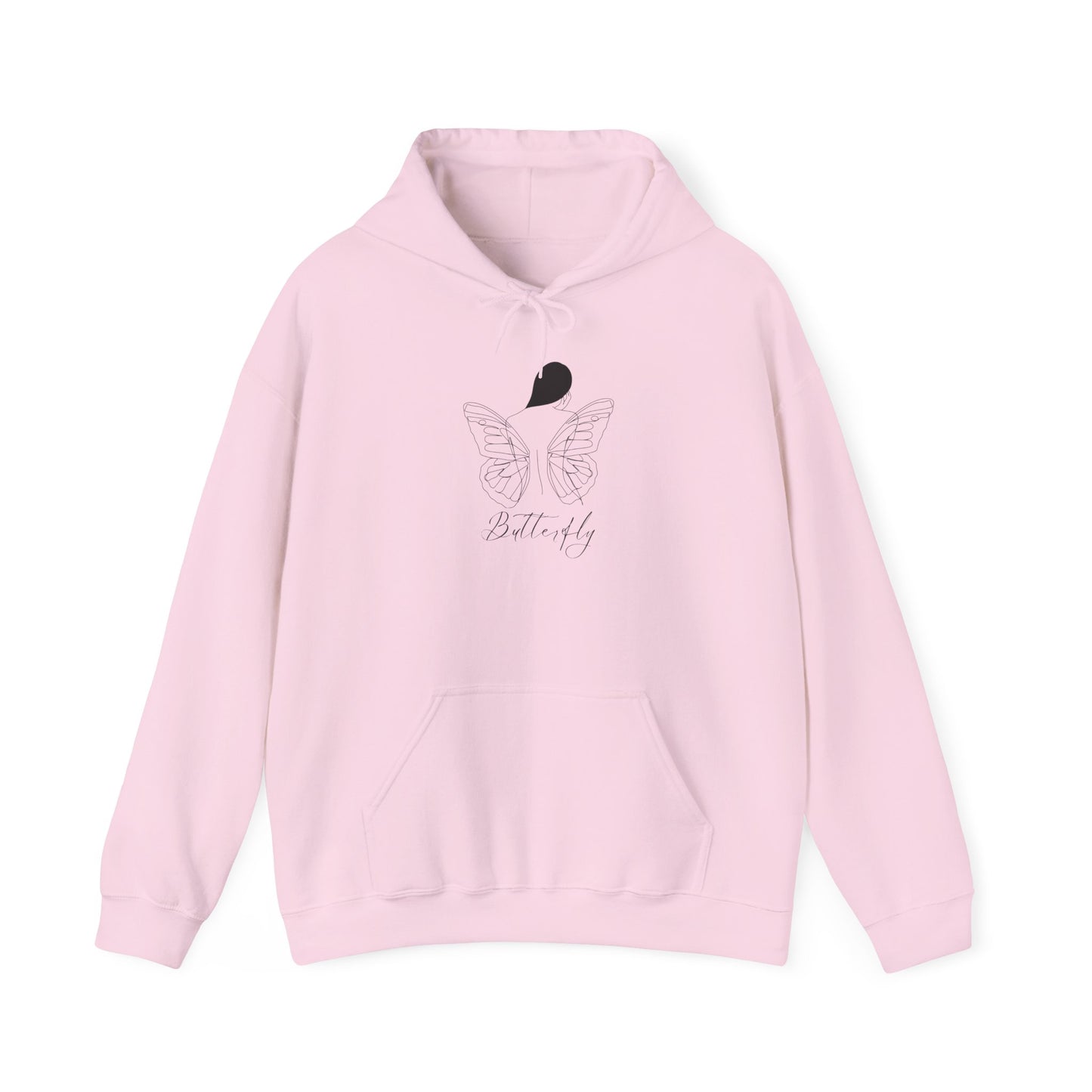 Butterfly Love Unisex Hoodie, Cozy Sweatshirt for Everyday Comfort, Gift for Nature Lovers, Butterfly Apparel for Spring