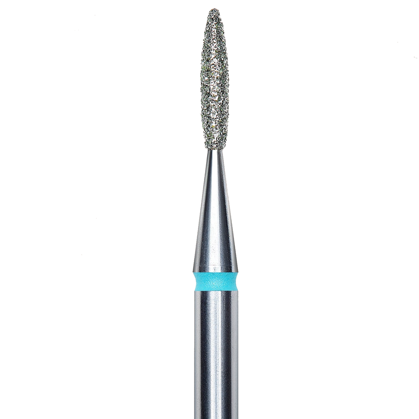 DIAMOND NAIL DRILL BIT, "FLAME", BLUE, HEAD DIAMETER 1.6/8MM (FA10B016/8) - STALEKS™-1