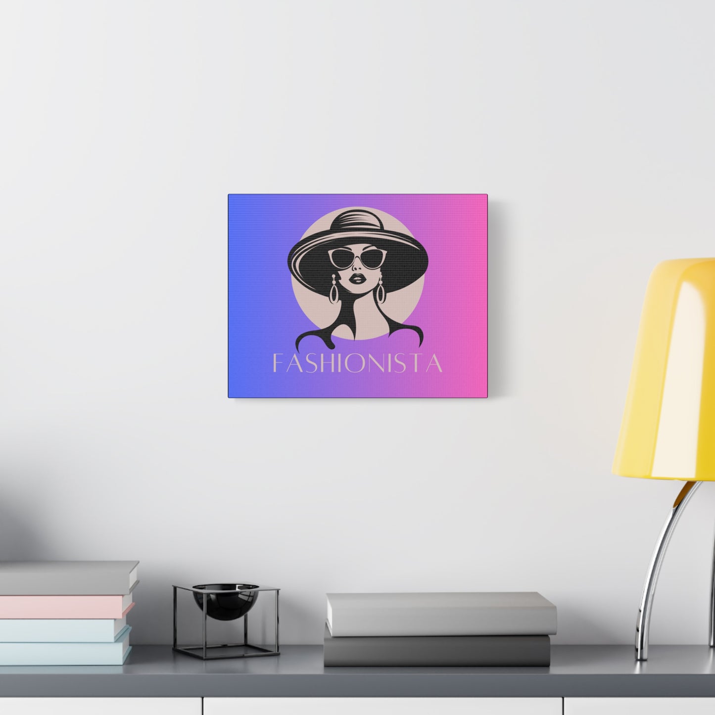 Fashionista Matte Canvas Wall Art, chic home decor, stylish gift for fashion lovers, wall decor, modern art piece, unique artwork