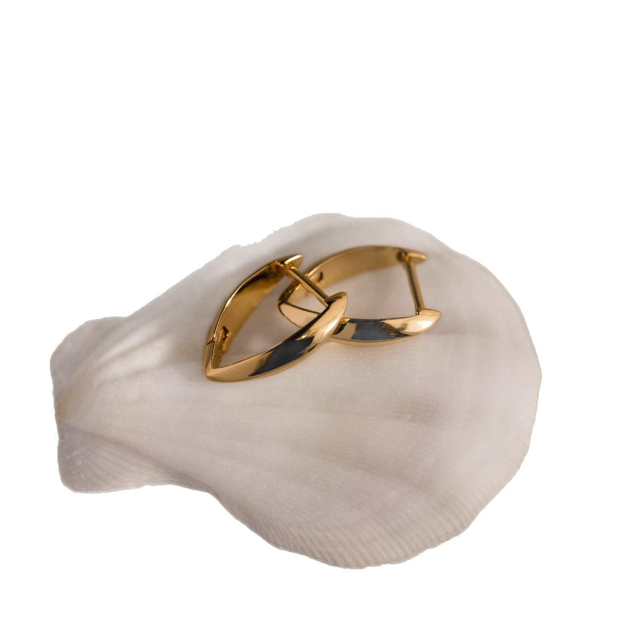 Gold-plated V Shaped Earrings