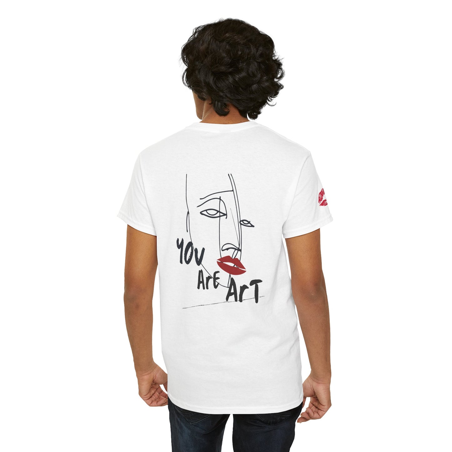 YOU ARE ART - SINGLE, TAKEN... Artistic Unisex Cotton Tee with Heartfelt Prints, Casual Wear, Gift for Artists, Streetwear, Inspirational Fashion