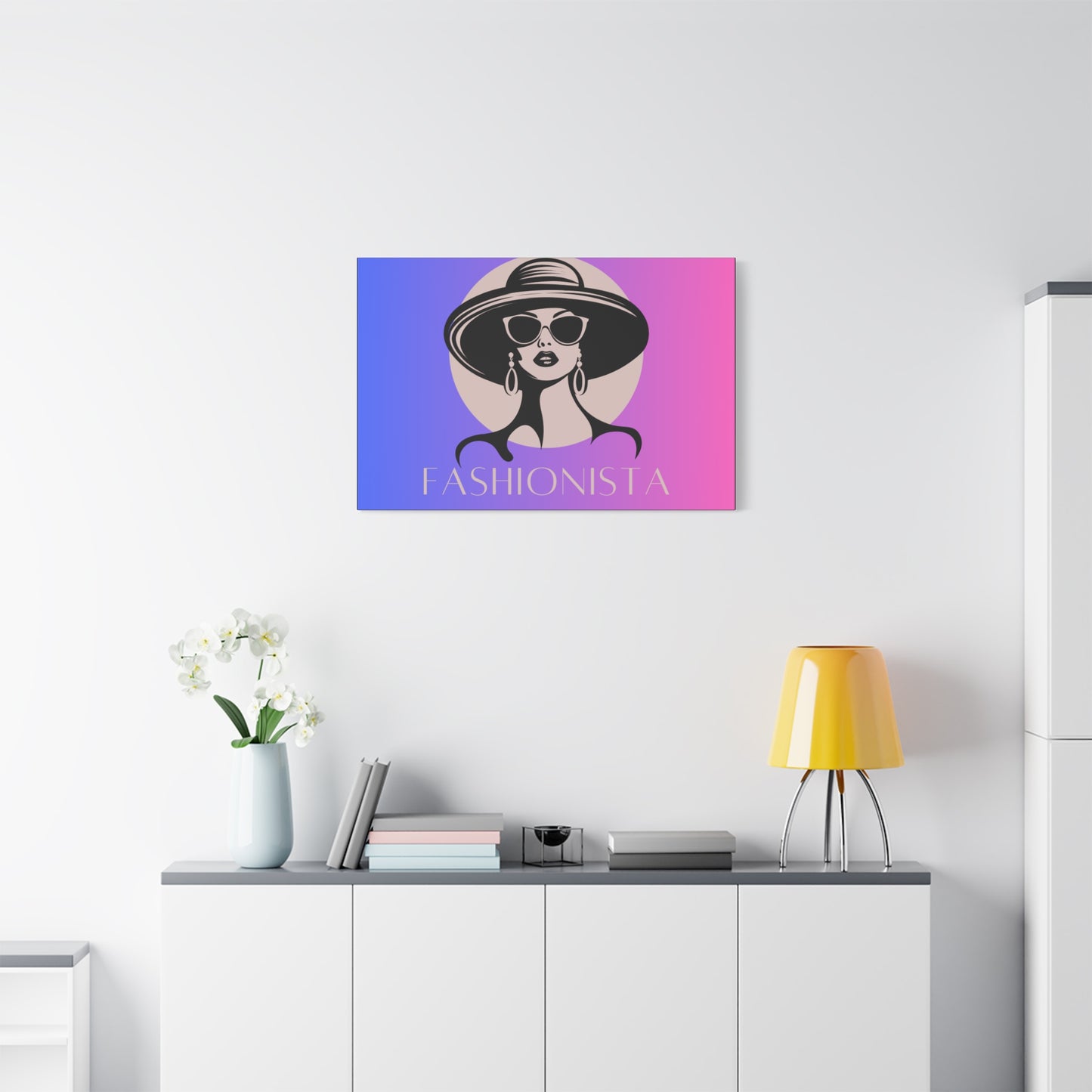 Fashionista Matte Canvas Wall Art, chic home decor, stylish gift for fashion lovers, wall decor, modern art piece, unique artwork