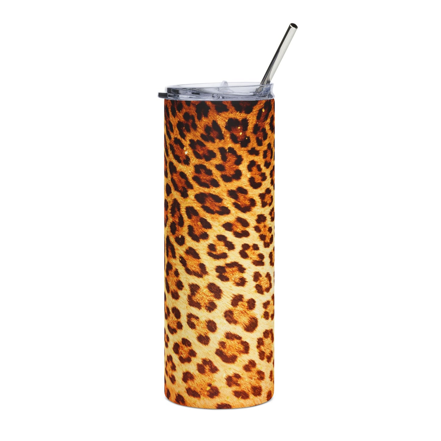 Leopard Print 20oz Stainless Tumbler – Insulated Animal-Print Travel Cup