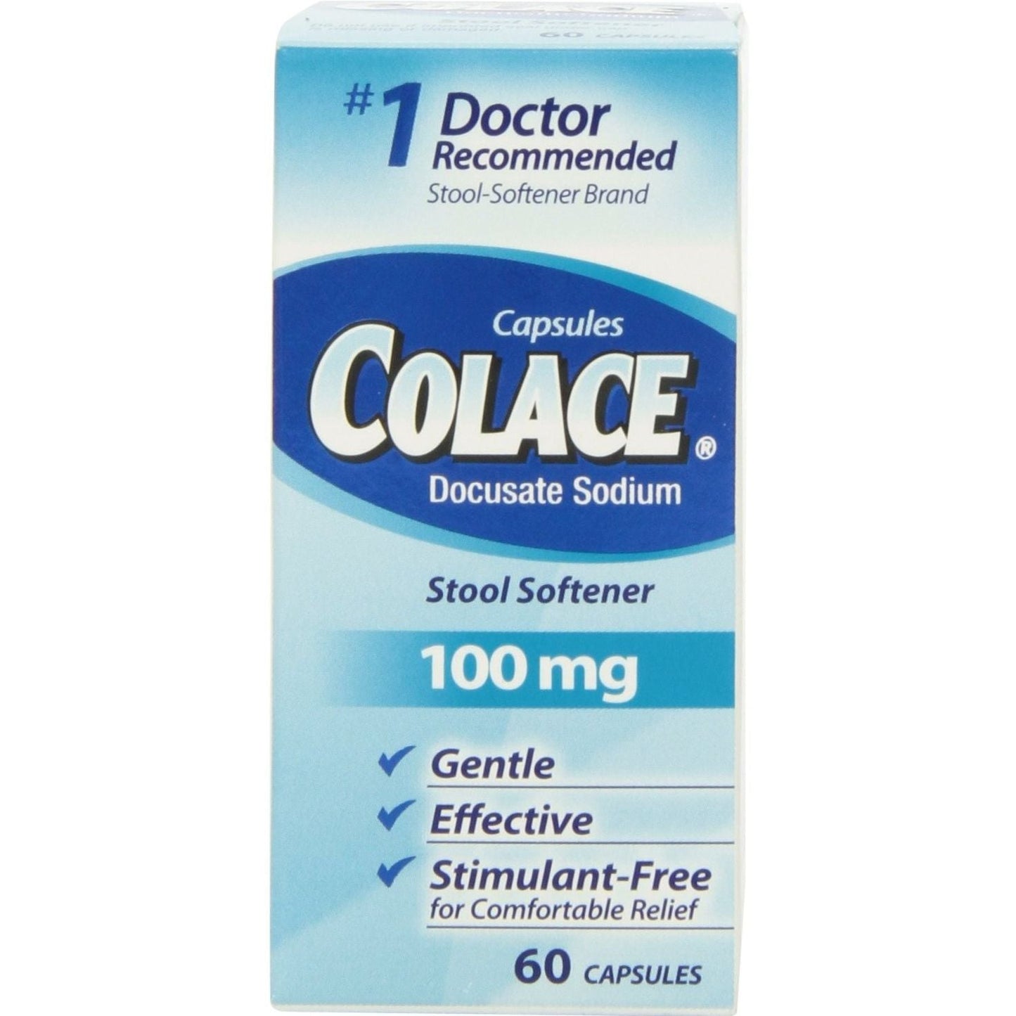 Colace Regular Strength Stool Softener 60 Capsules